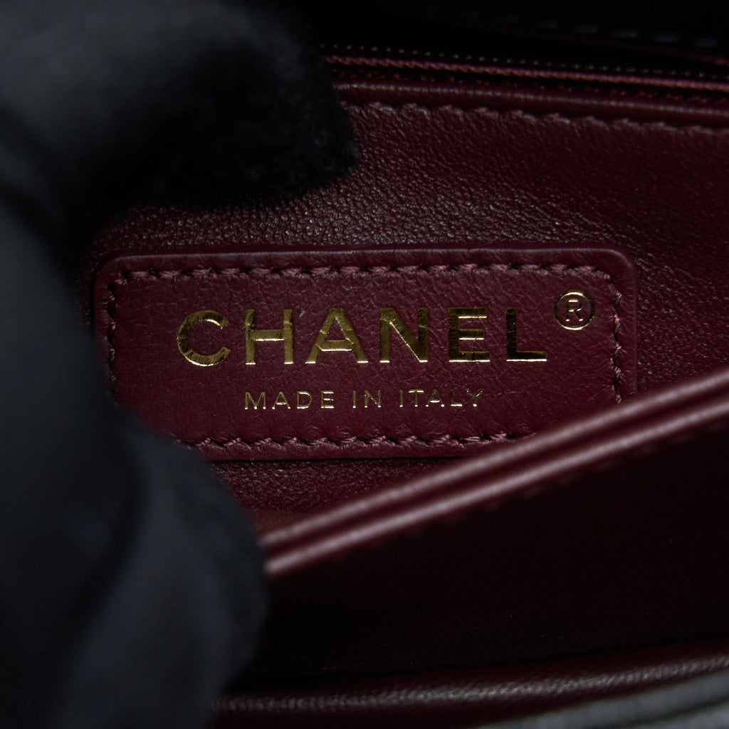 Chanel Mini Coco Handle Caviar Black L