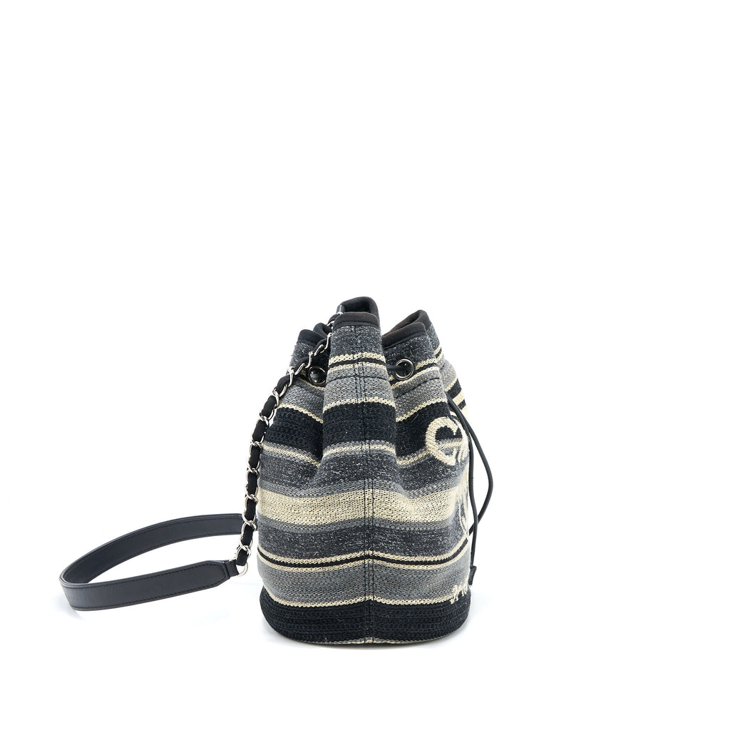 Chanel Rue Camborne Bucket Bag Fabric Multicolour