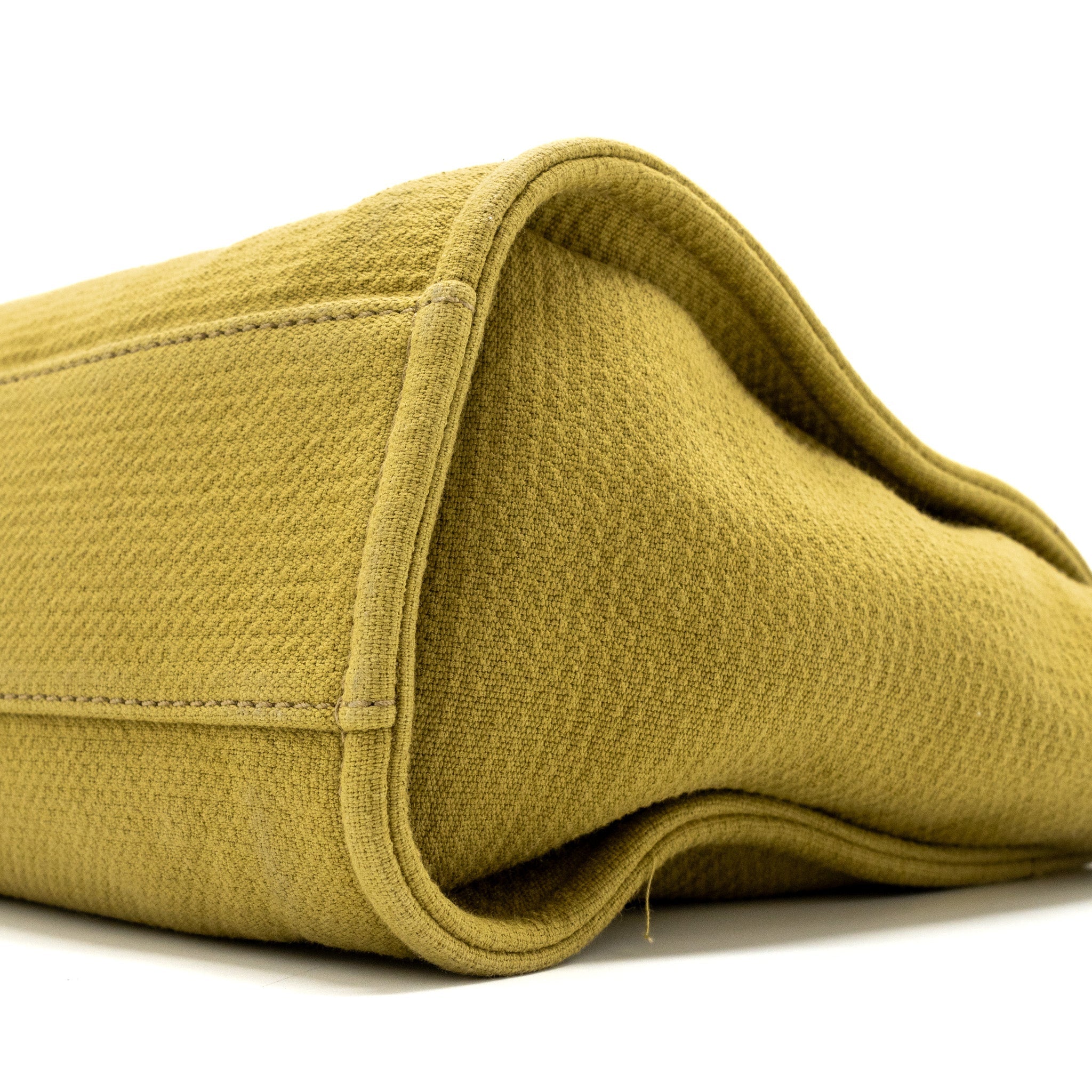 Chanel Deauville Tote Bag Canvas Olive Green L (microchip)