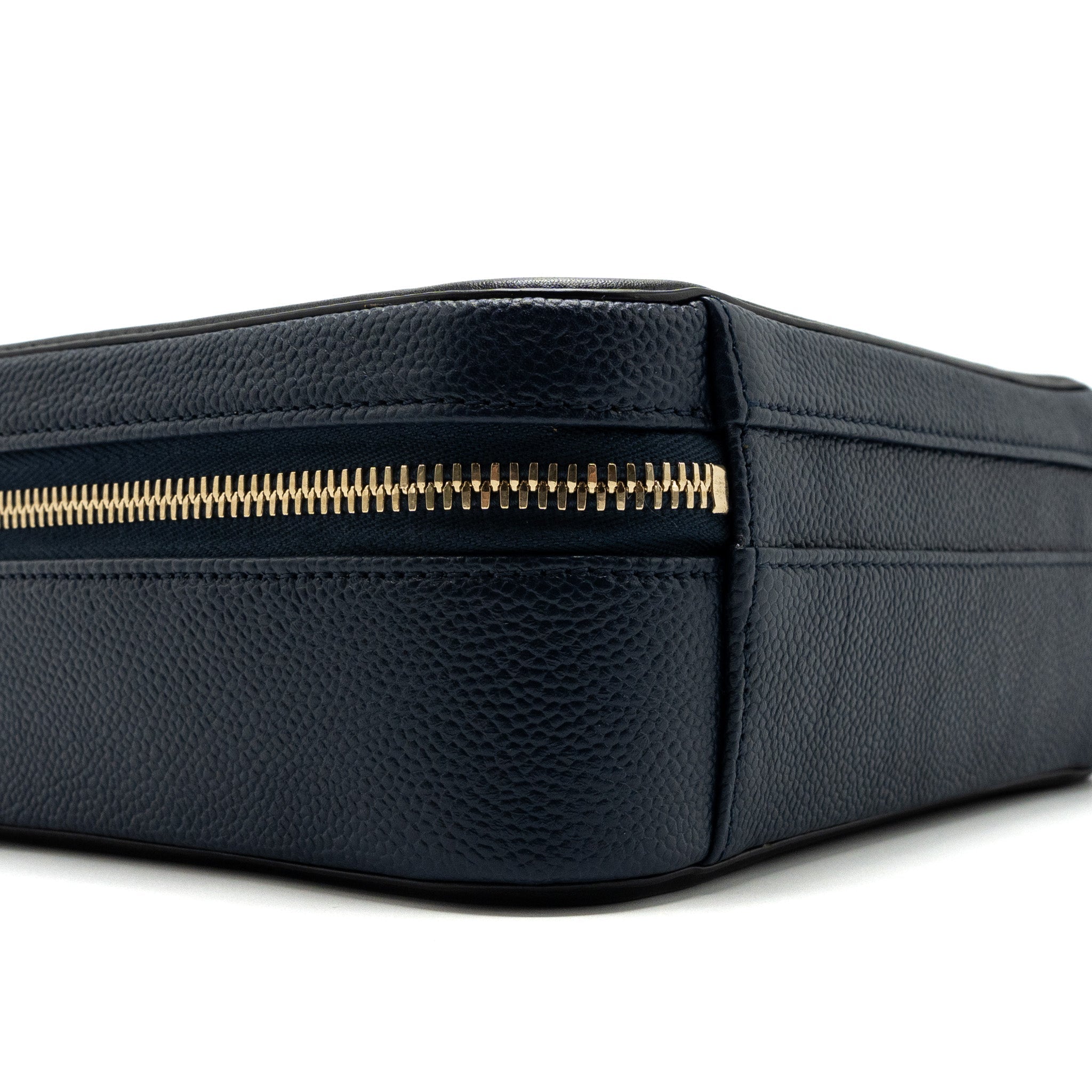 Chanel Filigree Camera Bag Caviar Dark Blue/ Black