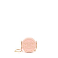 Chanel mini Round Vanity with chain caviar pink