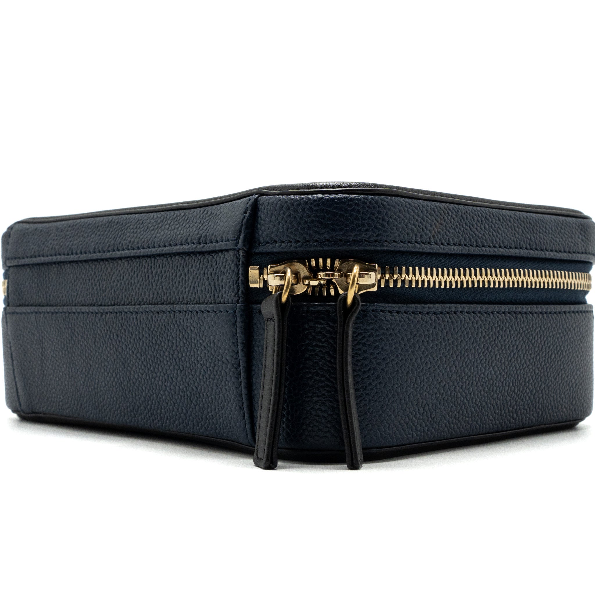 Chanel Filigree Camera Bag Caviar Dark Blue/ Black