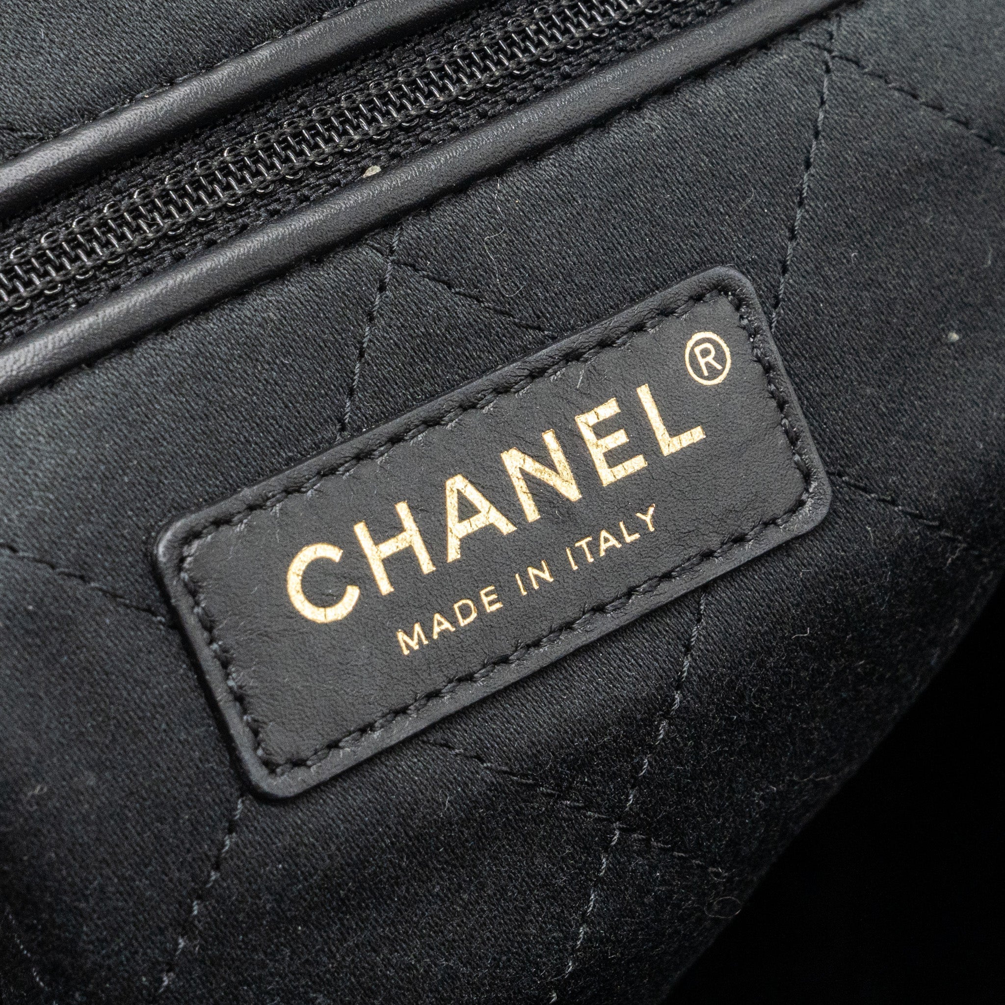 Chanel small 22 bag calfskin with white Stitching black  (microchip)