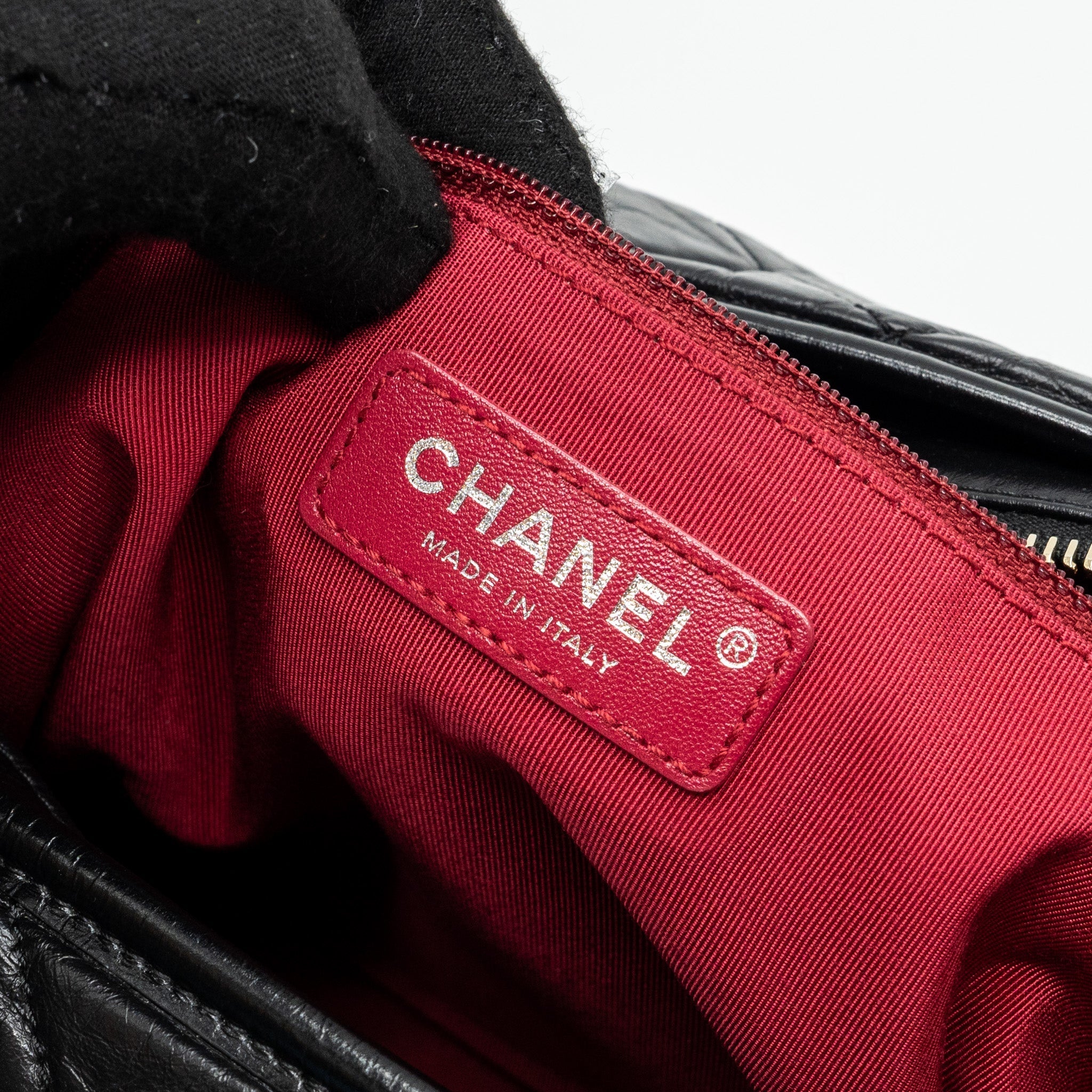 Chanel Maxi Gabrielle Hobo Bag Calfskin Black Multicolour Hardware