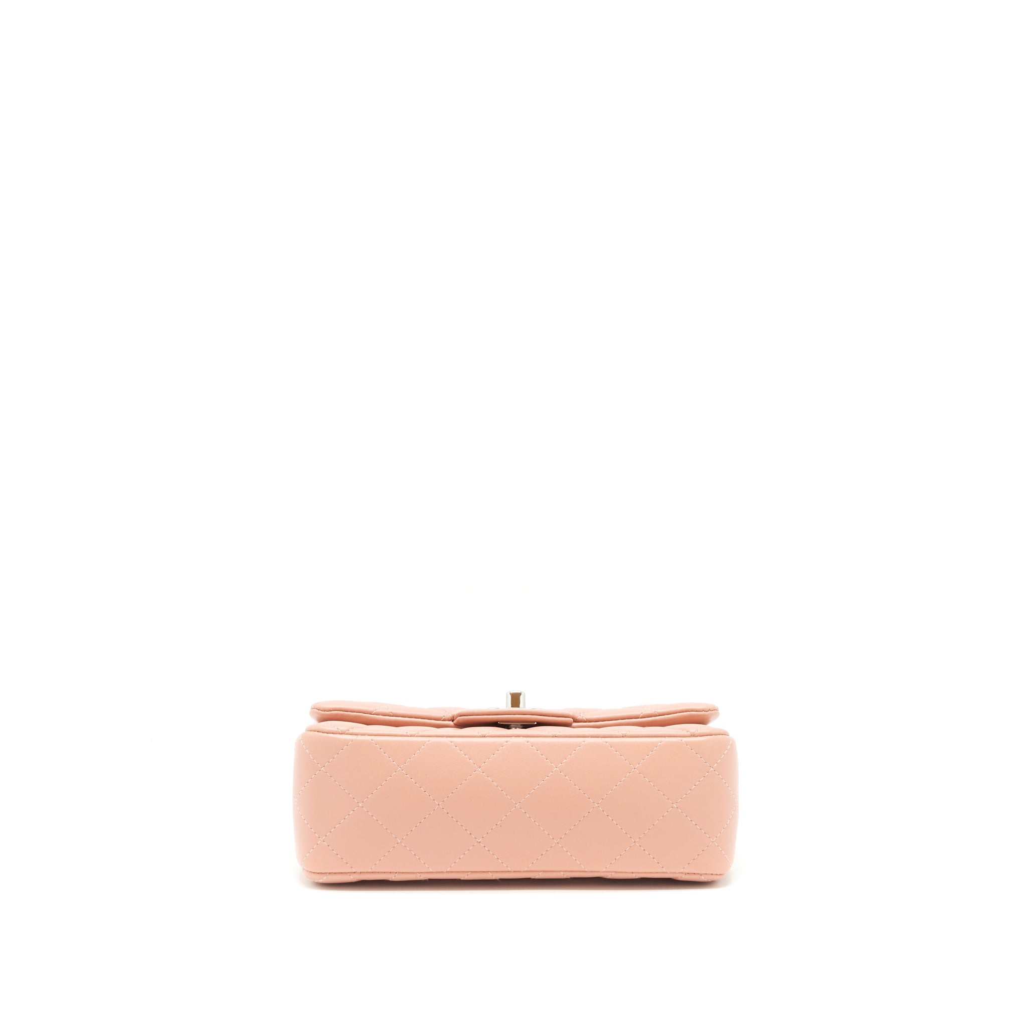 Chanel Mini rectangular Flap bag Lambskin pink
