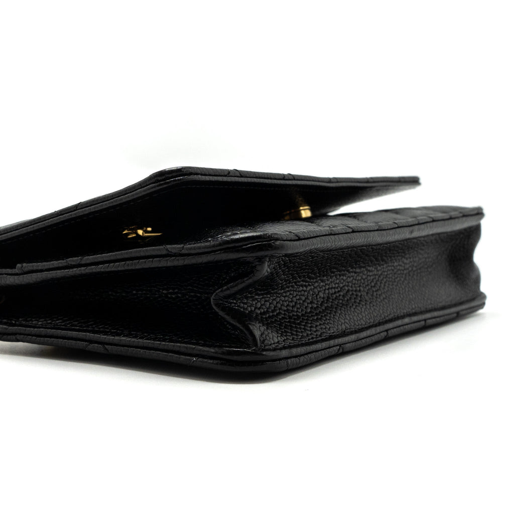 Chanel Classic Wallet On Chain Caviar Black (Microchip)
