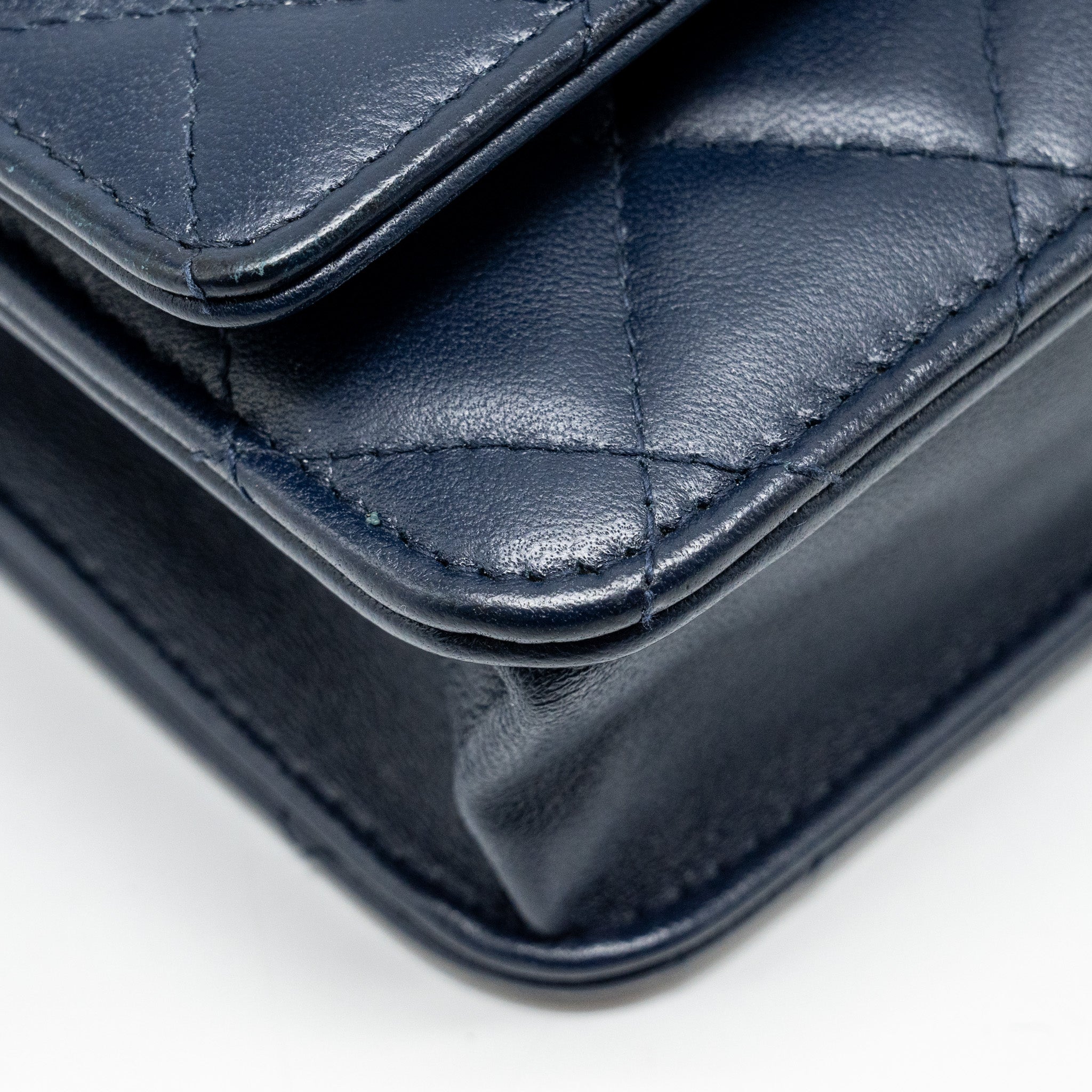 Chanel Trendy CC Wallet On Chain Lambskin Navy L