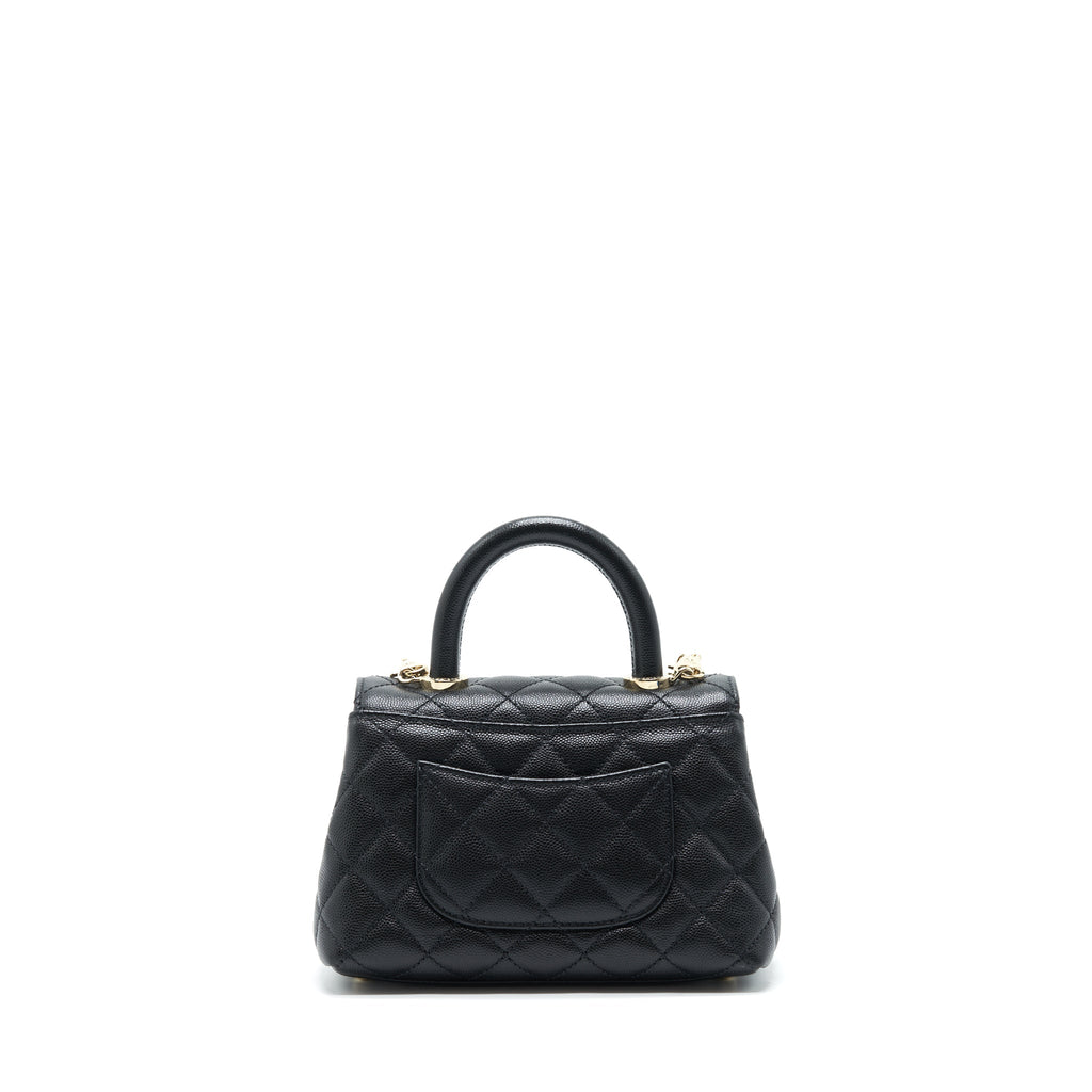 Chanel Mini Coco Handle 20cm Caviar Black L