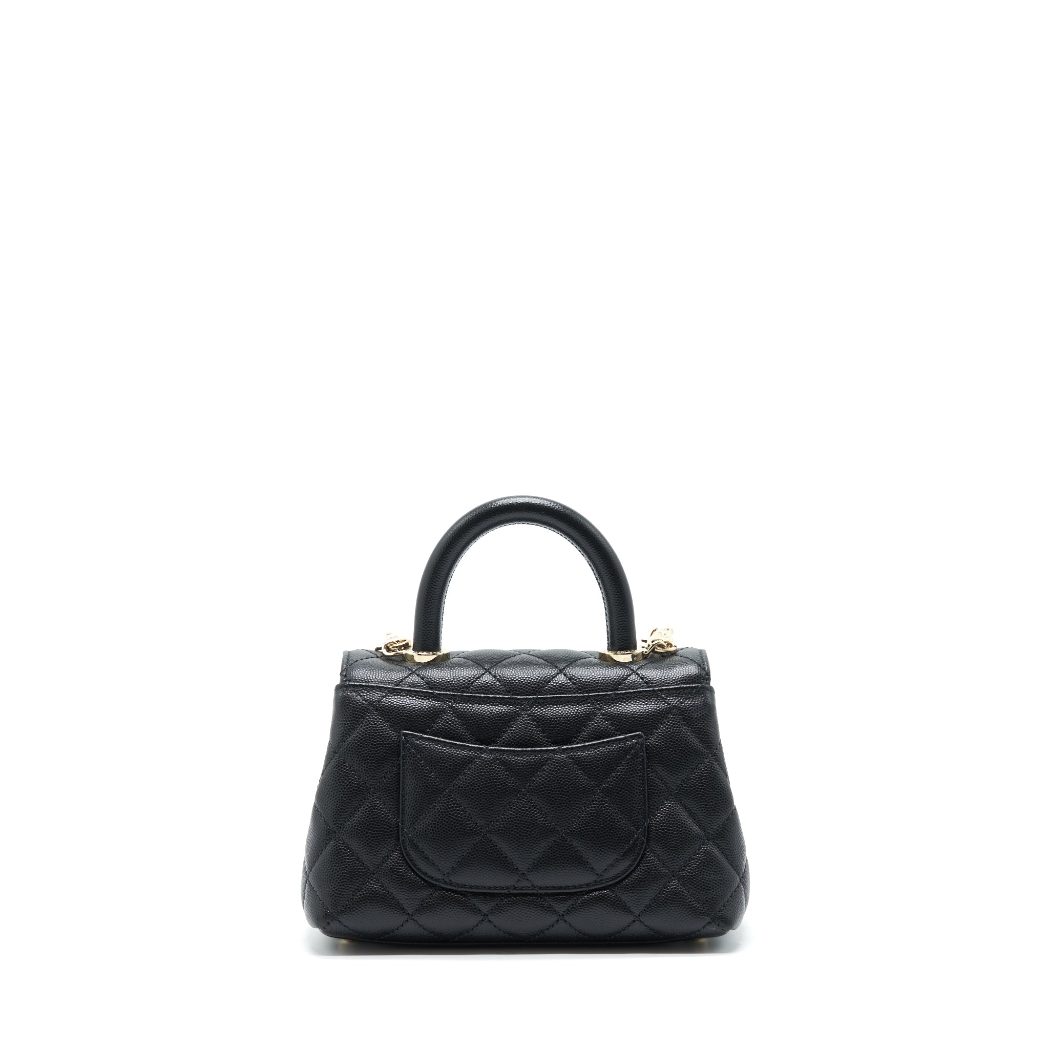 Chanel Mini Coco Handle 20cm Caviar Black L