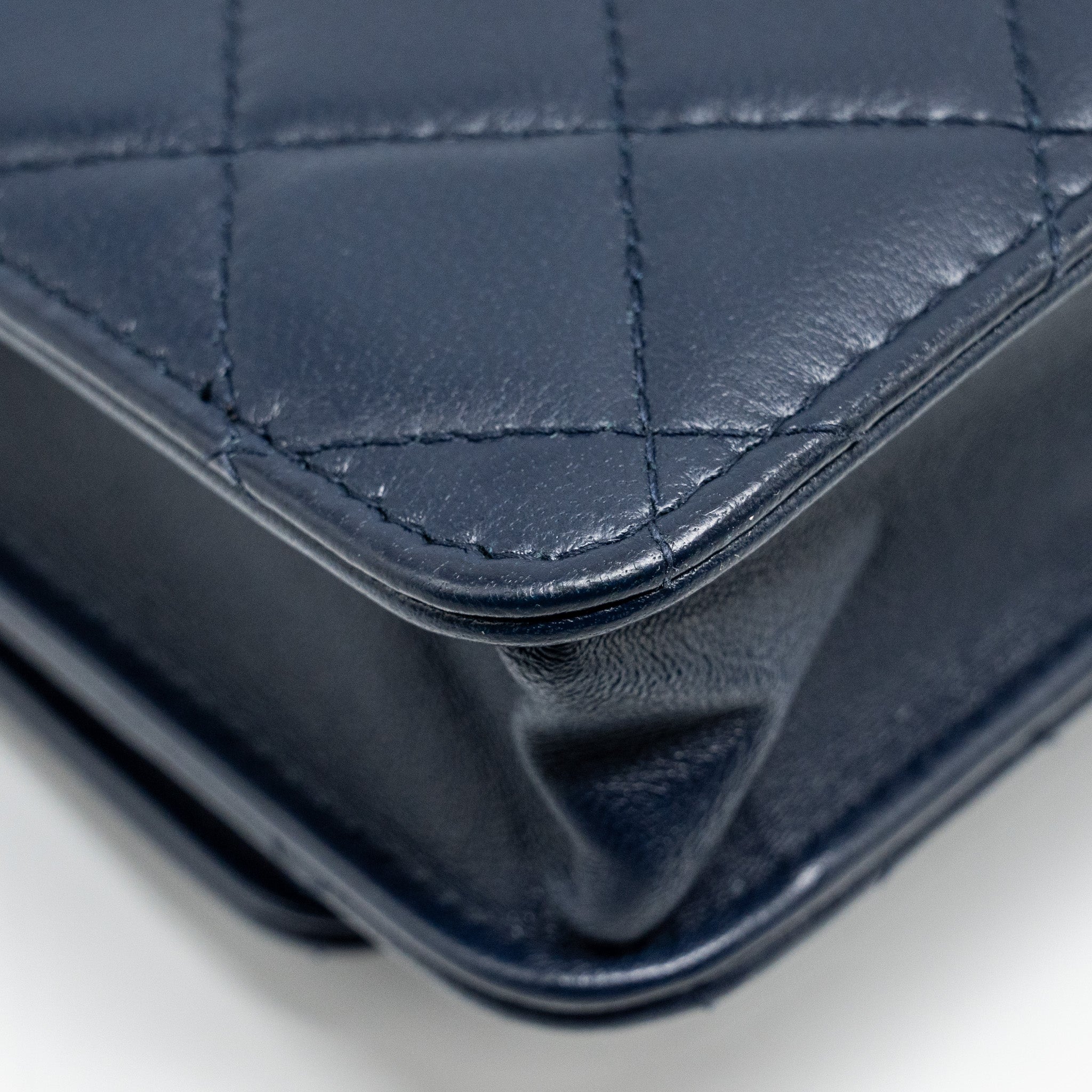 Chanel Trendy CC Wallet On Chain Lambskin Navy L