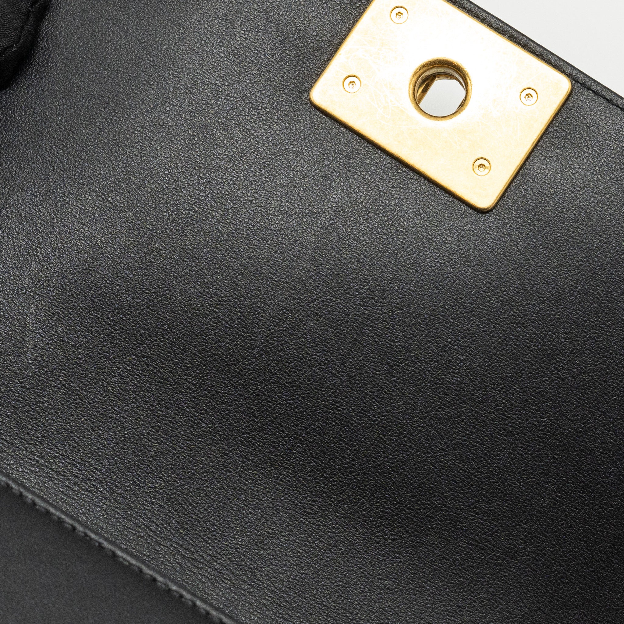 Chanel Small Boy Bag Calfskin Black  (microchip)