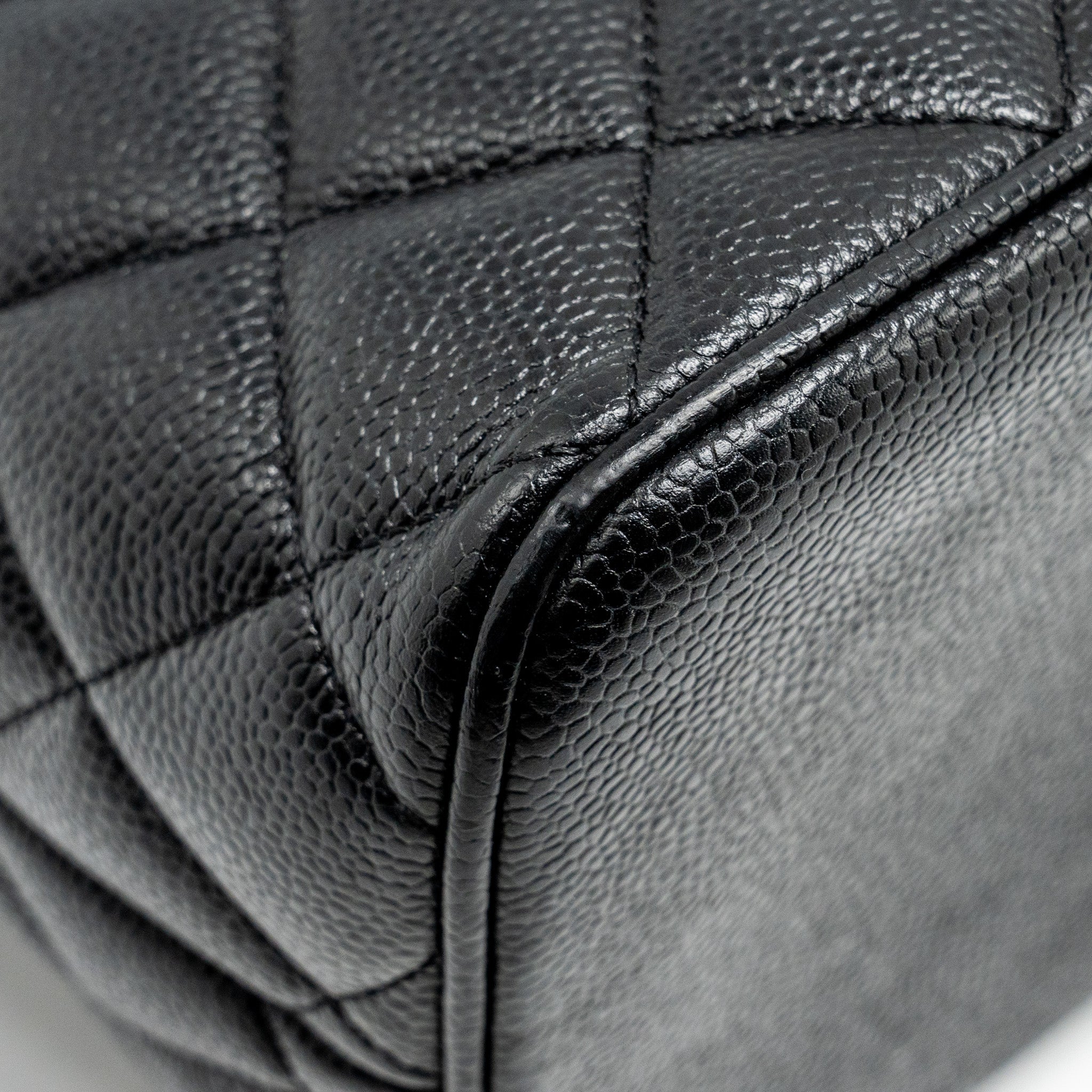 Chanel Medallion Tote Bag Caviar Black