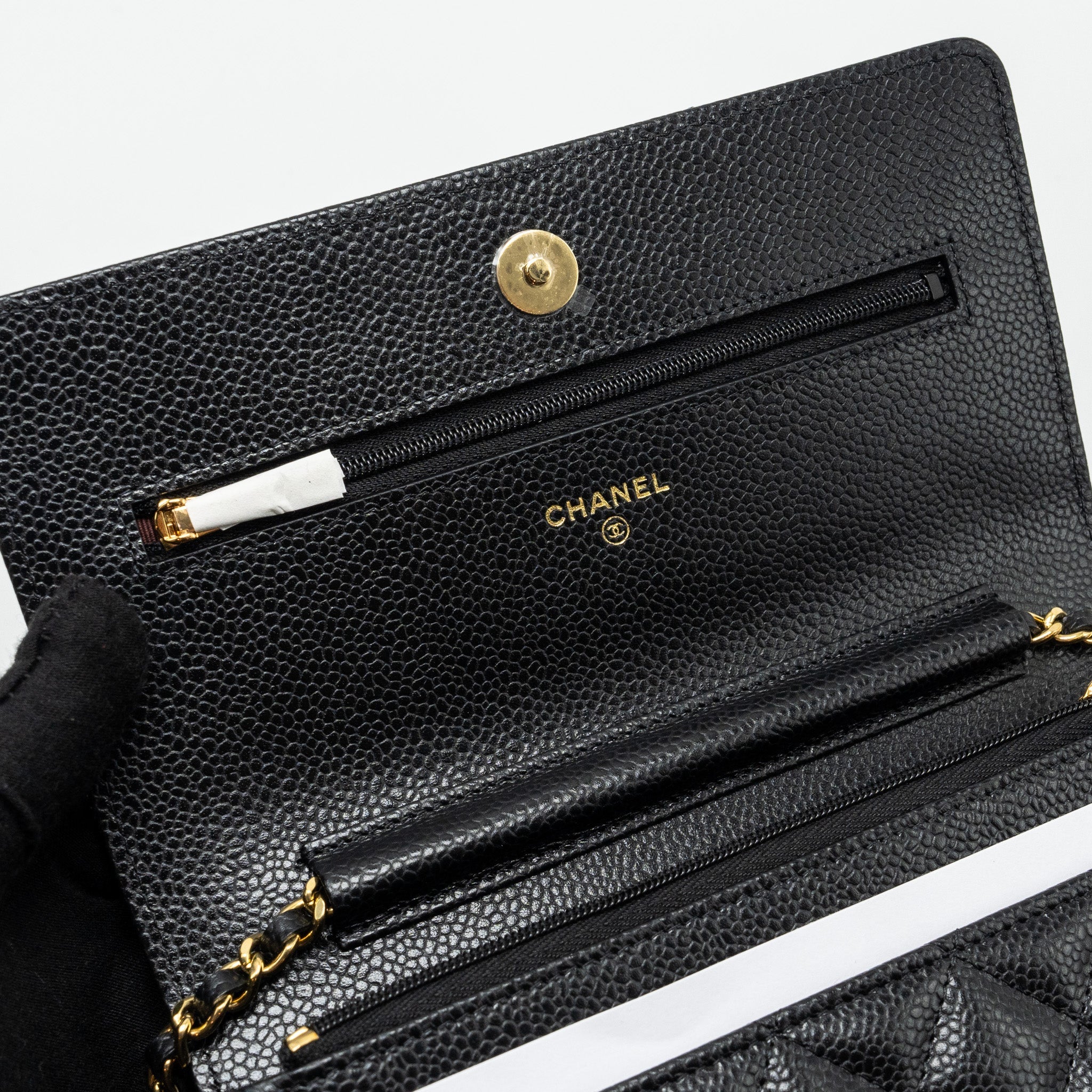 Chanel Classic Wallet on Chain Caviar black  (microchip)