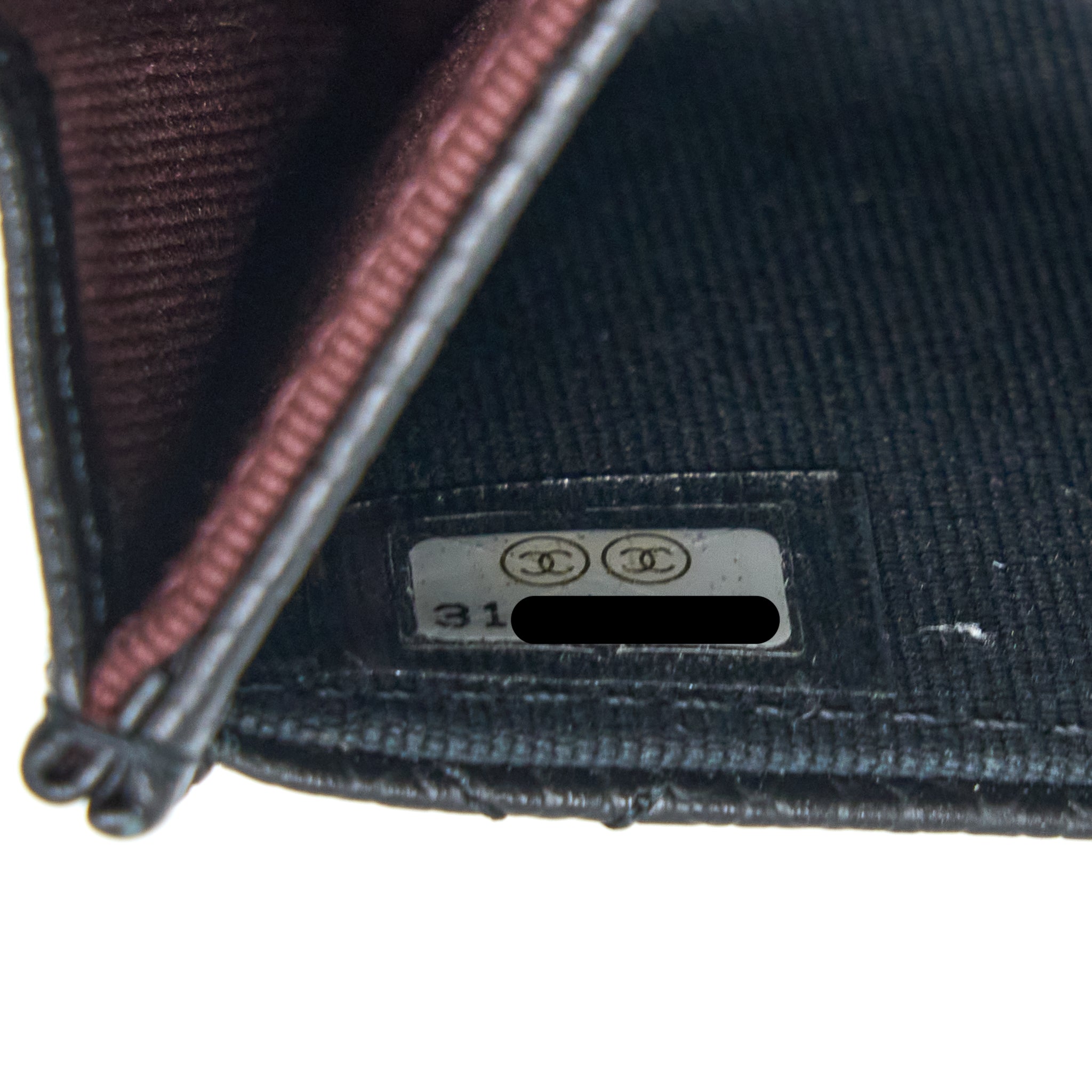 Chanel Classic Flap Cardholder Caviar Black