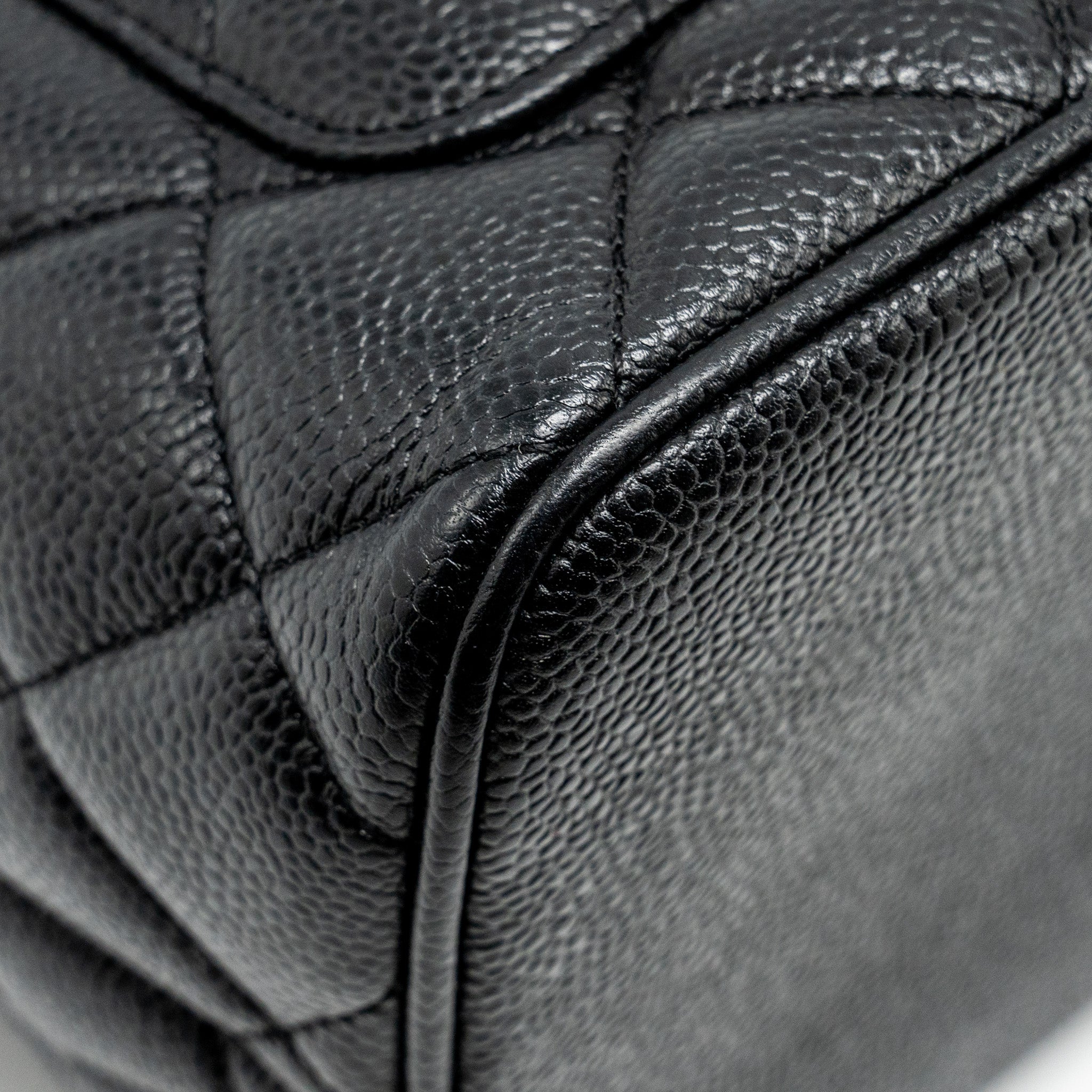 Chanel Medallion Tote Bag Caviar Black