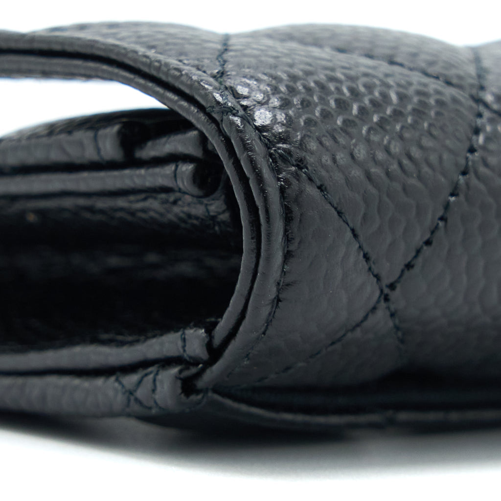 Chanel Classic Flap Cardholder Caviar Black