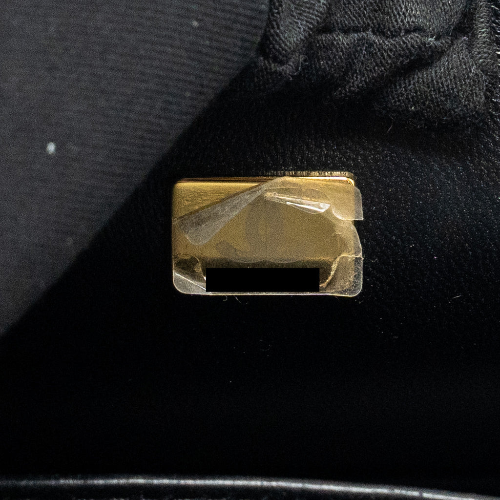 Chanel Small Boy Bag Calfskin Black  (microchip)