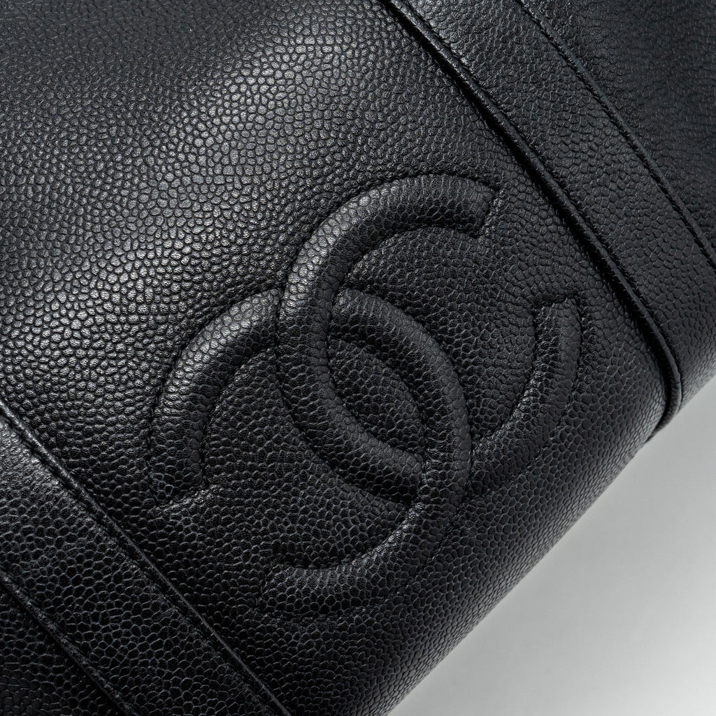 Chanel Vintage Travel Bag Caviar Black