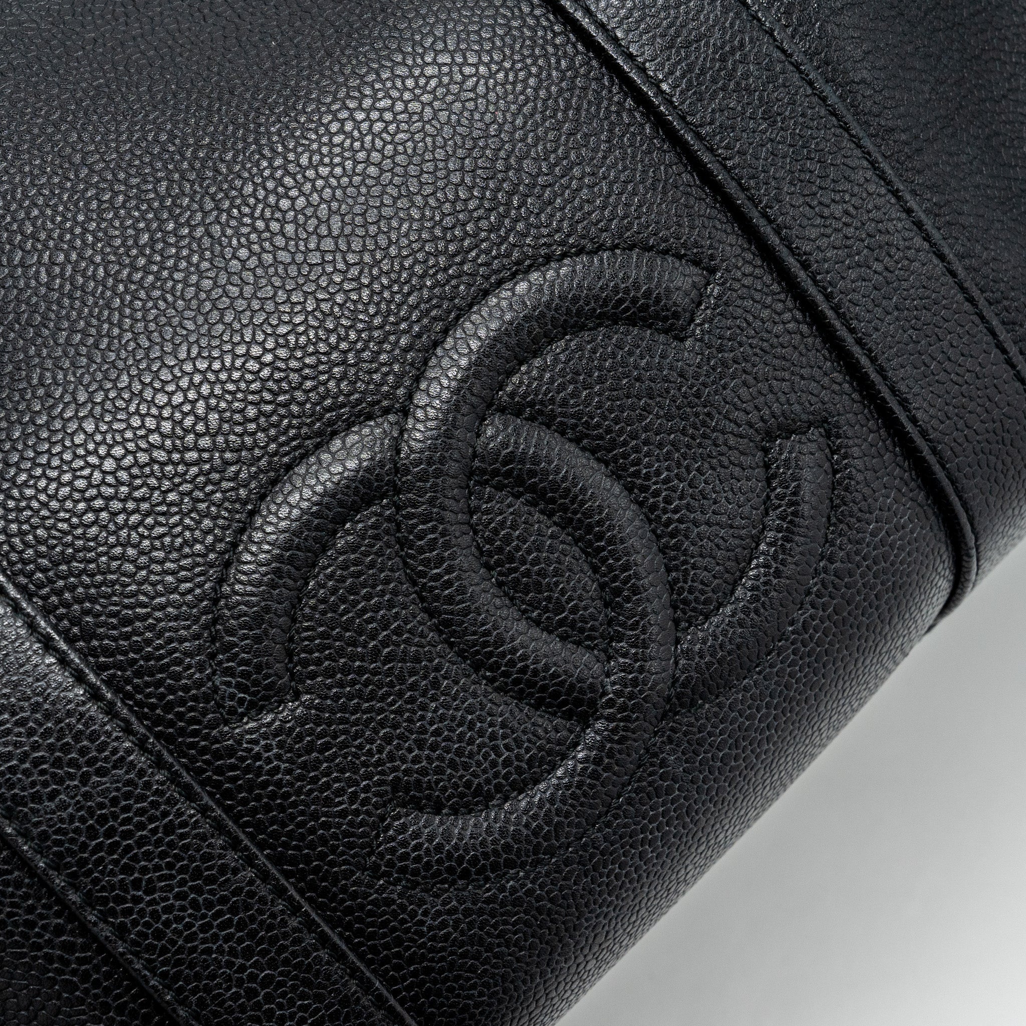 Chanel Vintage Travel Bag Caviar Black