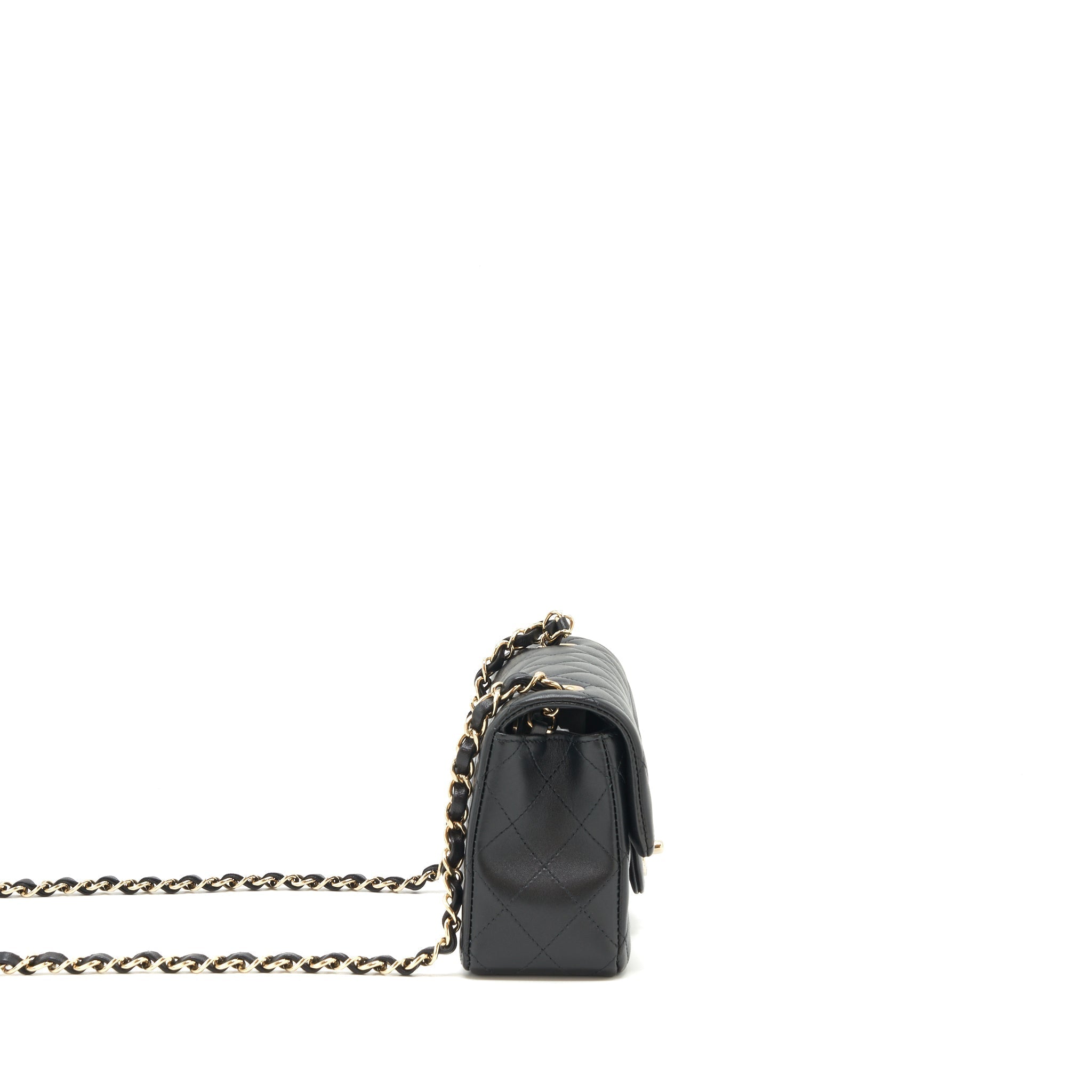 Chanel Mini rectangular flap Bag Lambskin Black L