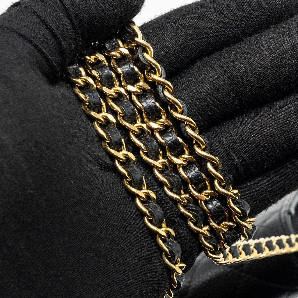 Chanel Classic Wallet on Chain Caviar black  (microchip)