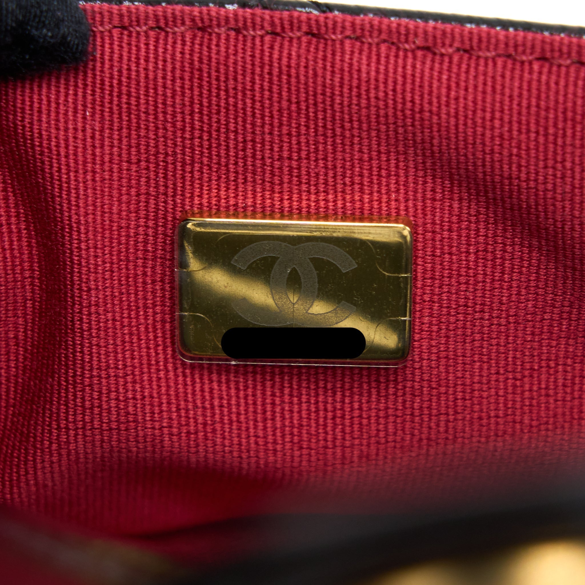 Chanel 23C Hobo Bag Shiny Calfskin Black Brushed  (Microchip)