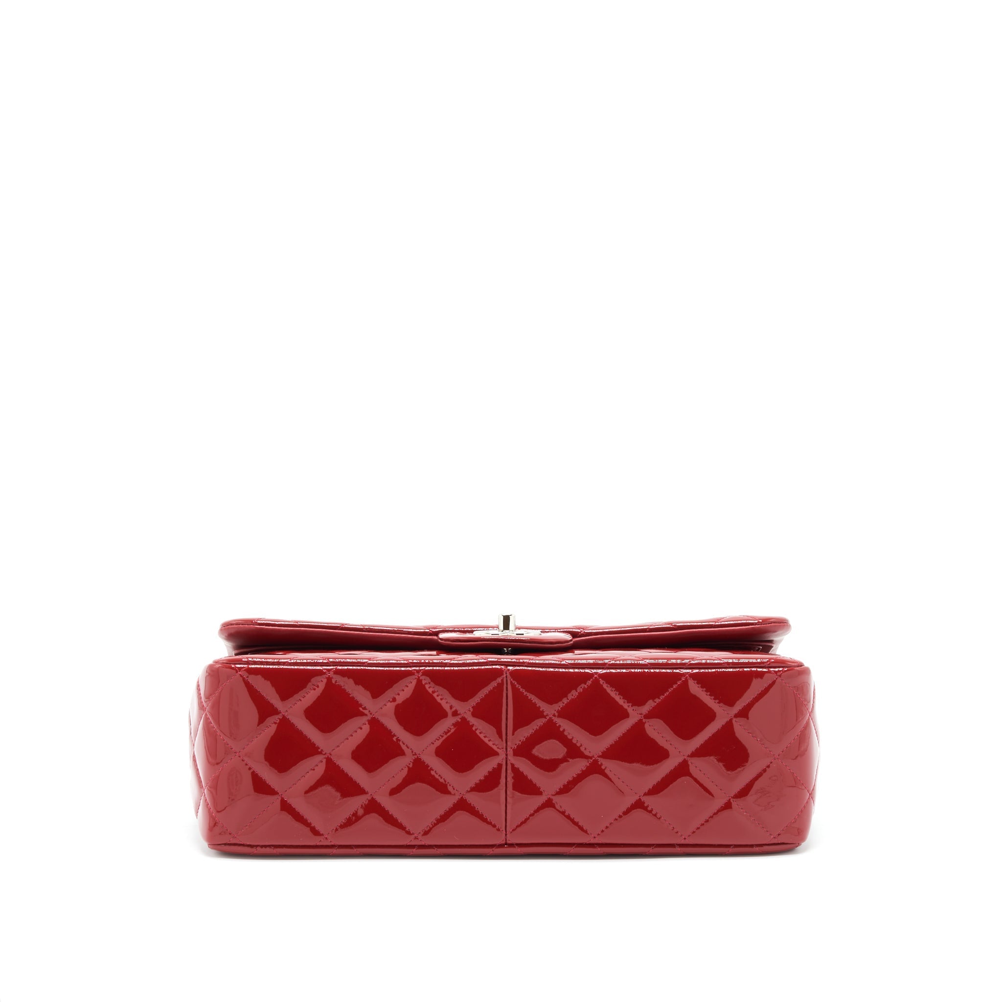 Chanel Jumbo Classic Flap Bag Patent Red