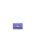 Chanel Boy Card Holder Caviar Purple L