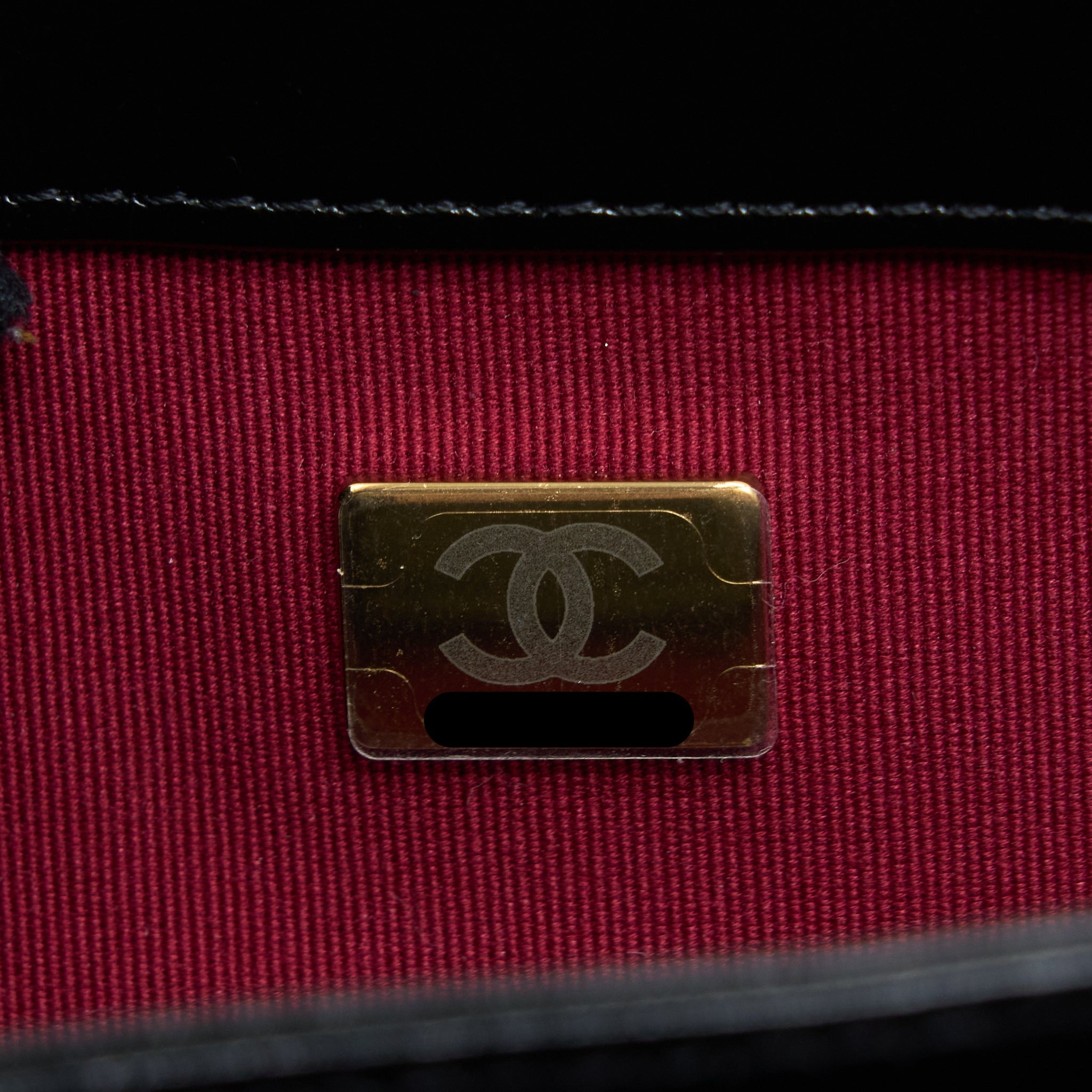 Chanel Crossbody Mini Flap Bag CC Logo Strap Calfskin Black Brushed  (Microchip)