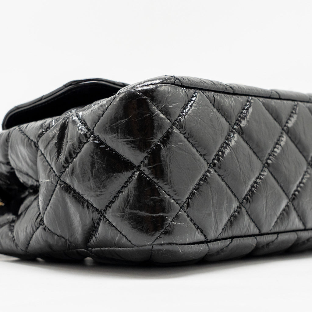 Chanel Hobo Bag shiny calfskin Black  (microchip)