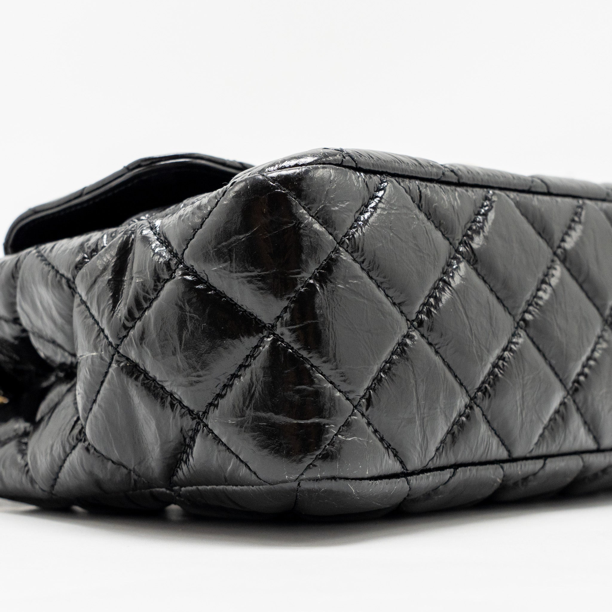 Chanel Hobo Bag shiny calfskin Black  (microchip)