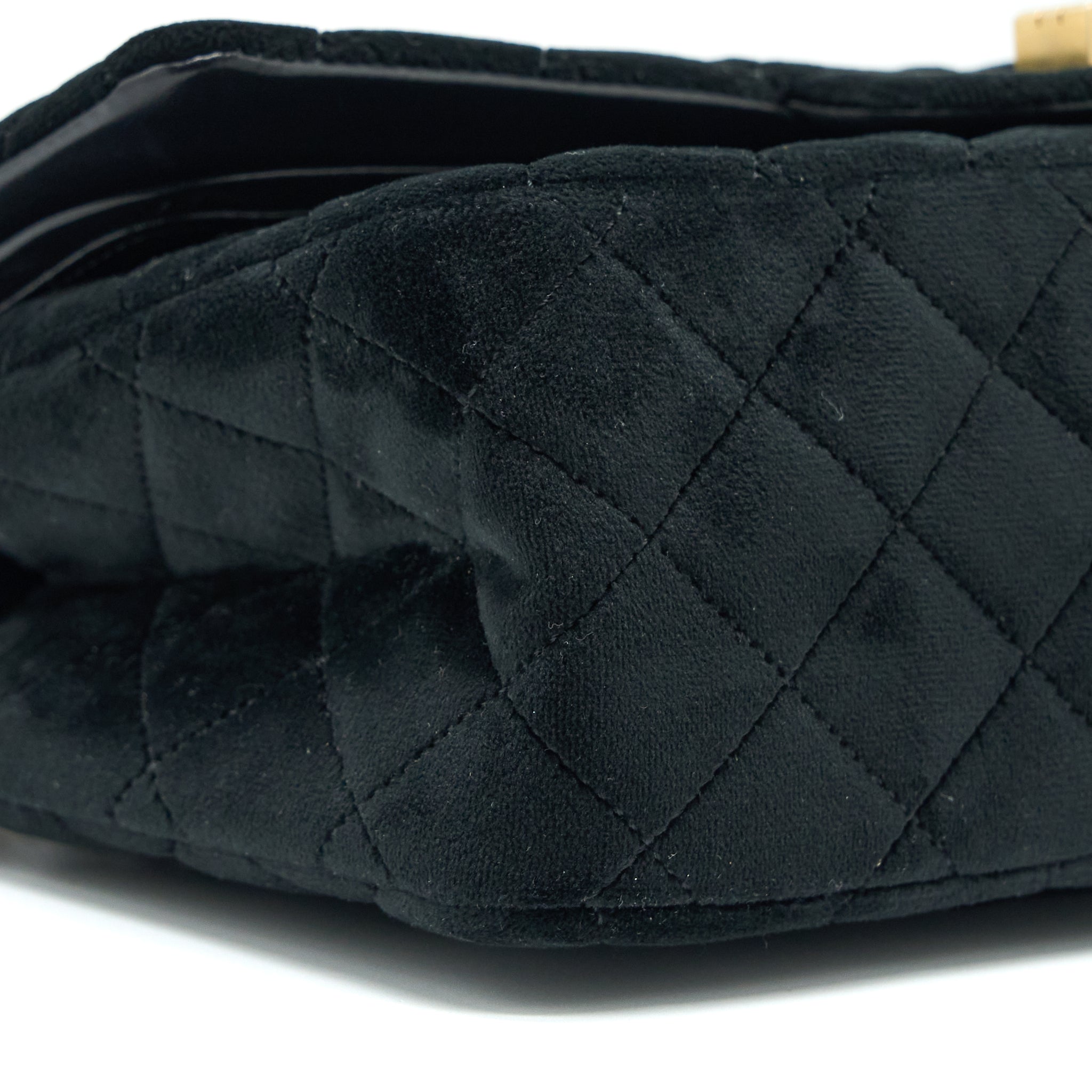 Chanel Small 2.55 Reissue Flap Bag Velvet Black