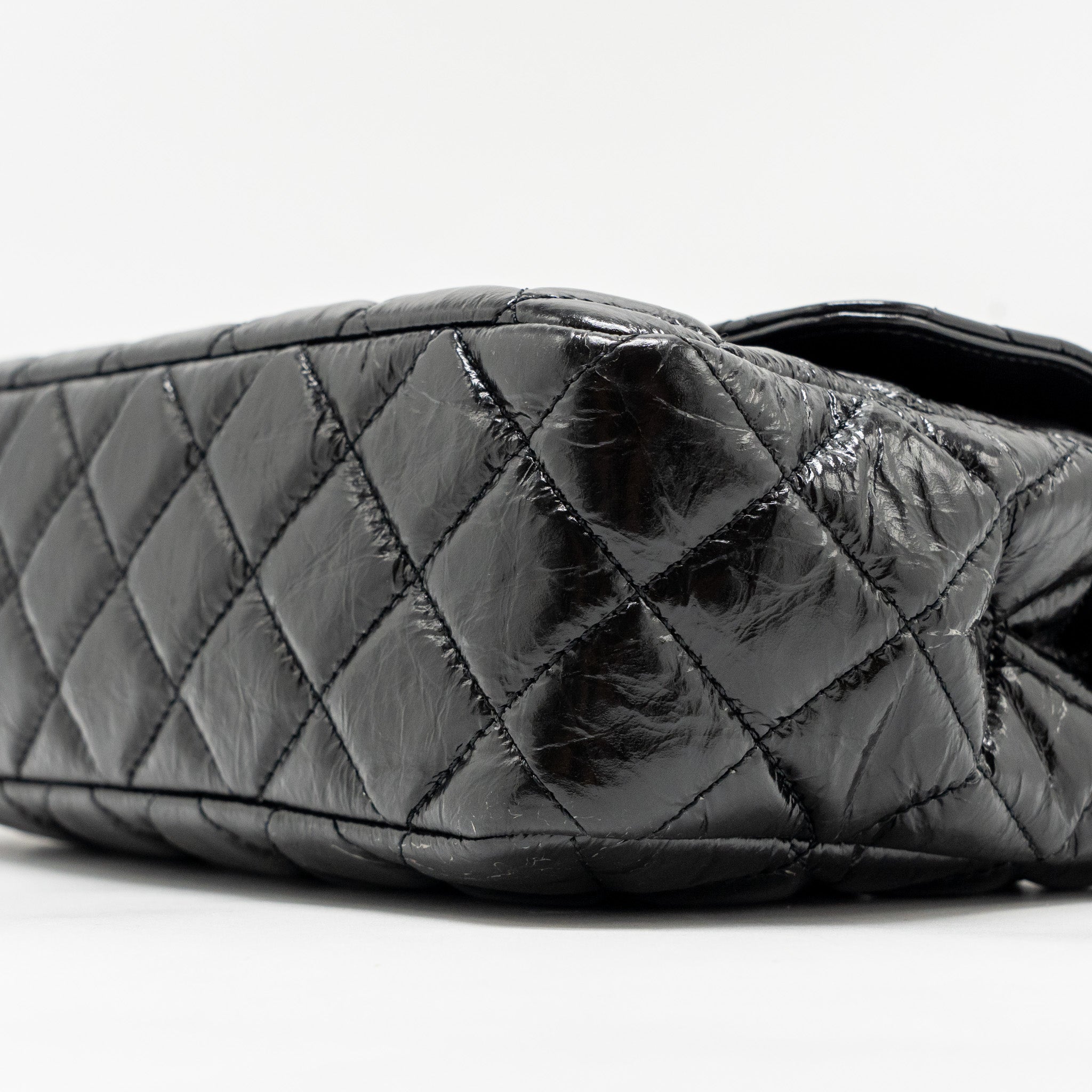 Chanel Hobo Bag shiny calfskin Black  (microchip)