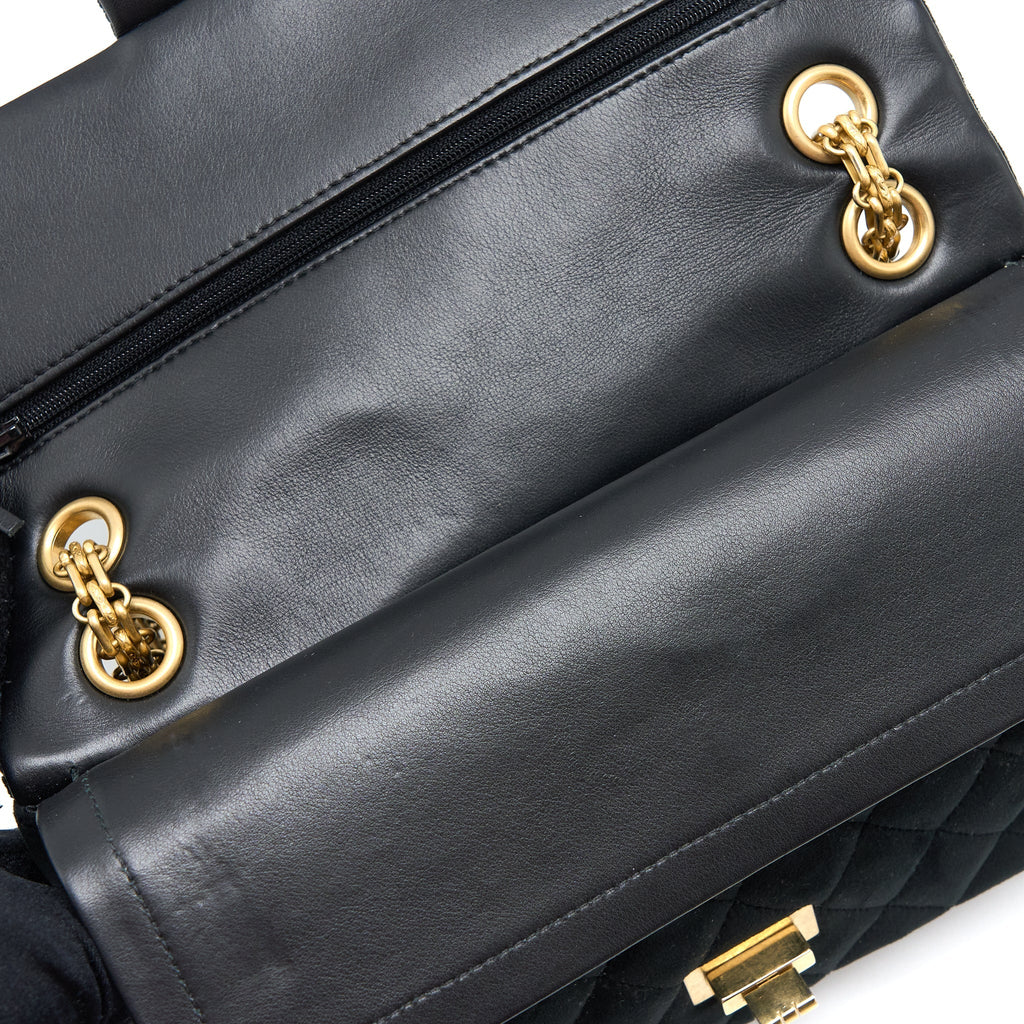 Chanel Small 2.55 Reissue Flap Bag Velvet Black