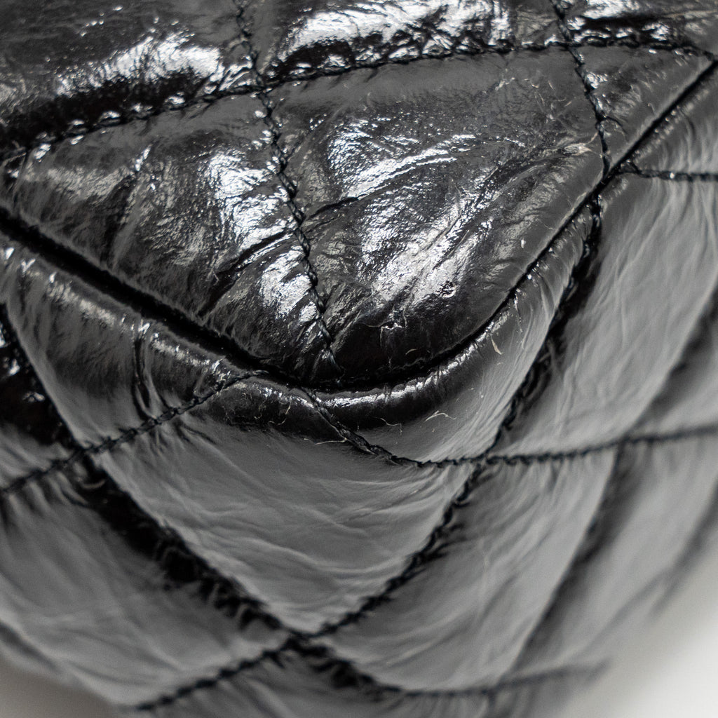 Chanel Hobo Bag shiny calfskin Black  (microchip)