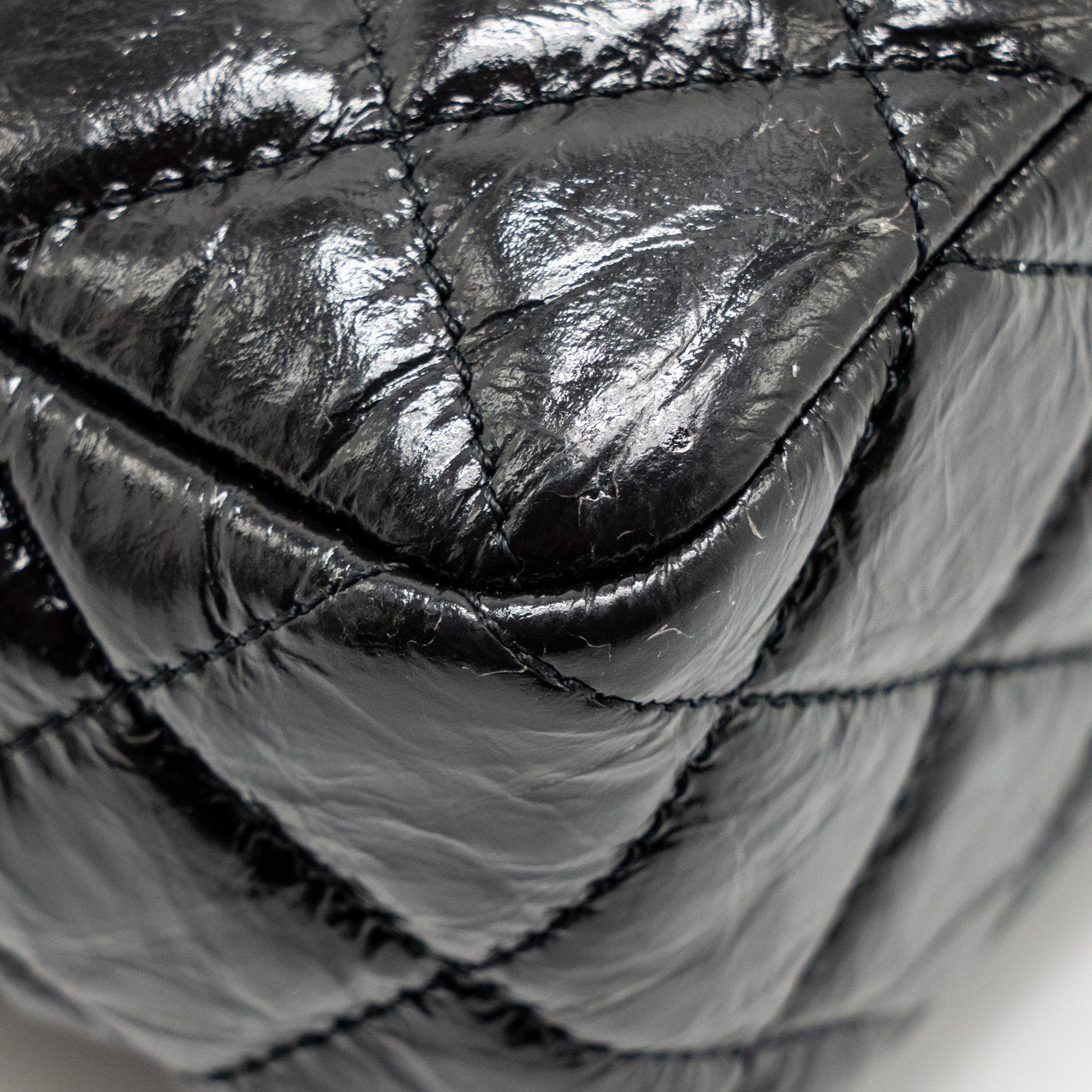 Chanel Hobo Bag shiny calfskin Black  (microchip)