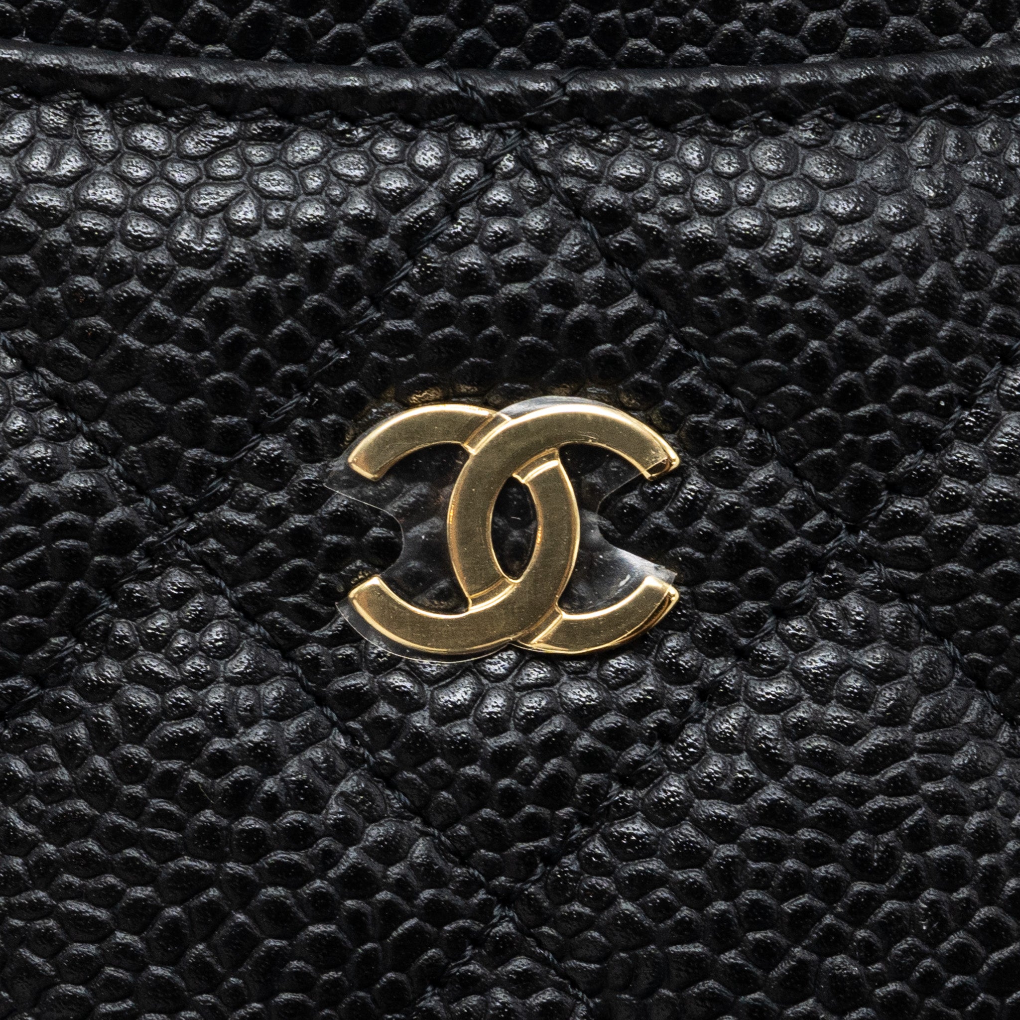 Chanel Classic Card Holder Caviar Black (Microchip)