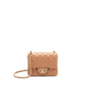 Chanel 22S Mini Square Flap Bag Lambskin Caramel L