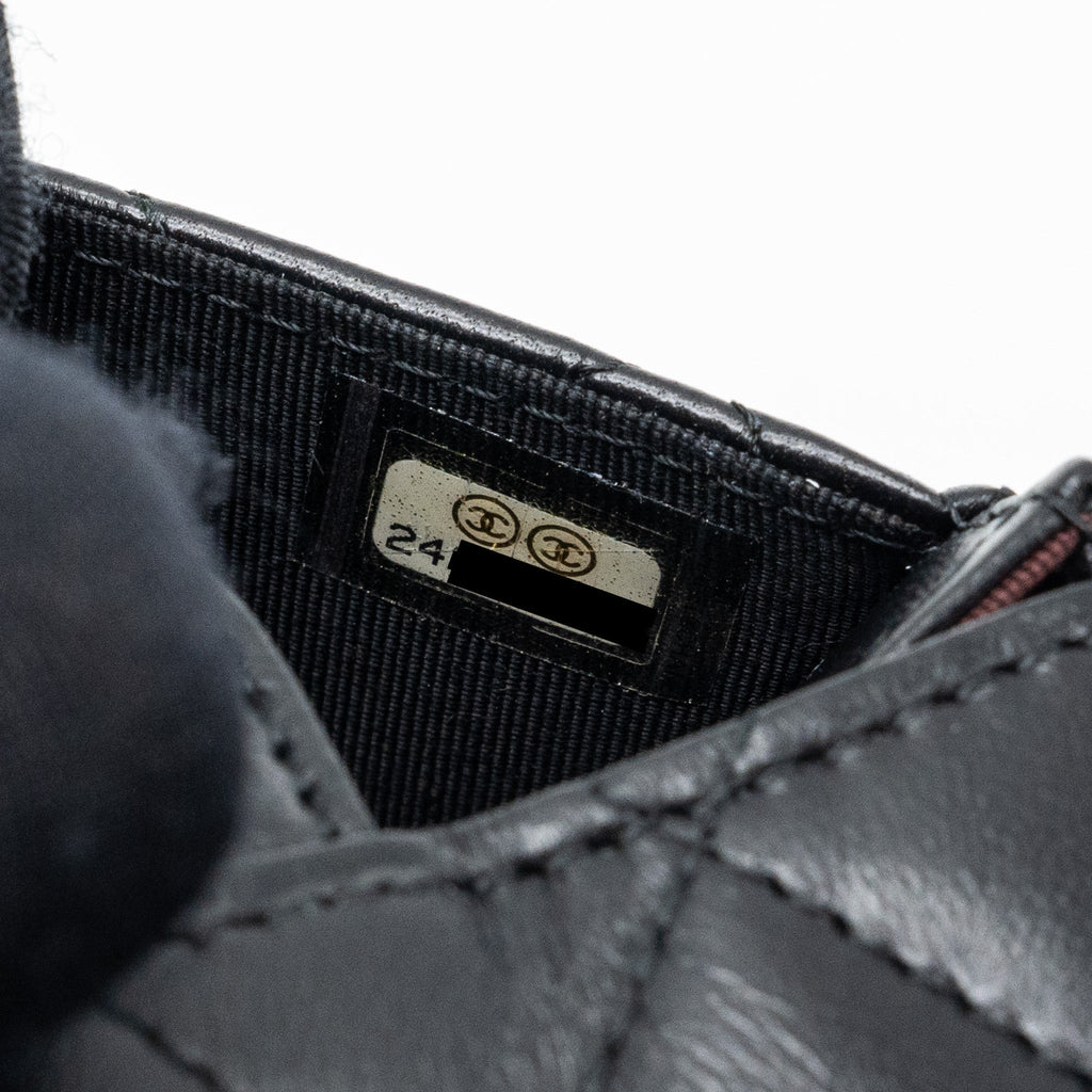Chanel Classic Flap card holder Lambskin Black