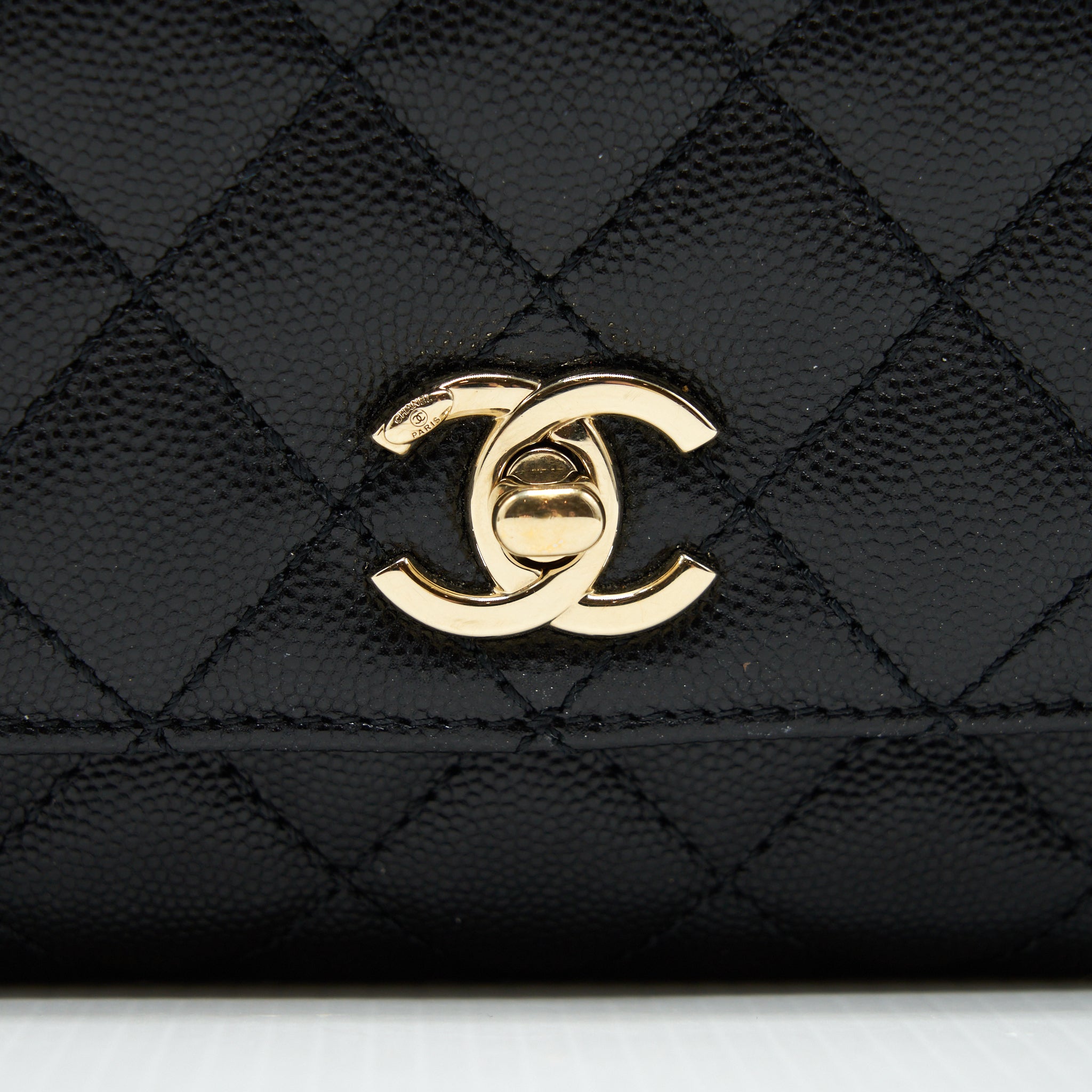 Chanel Mini Coco Handle 20cm Caviar Black L