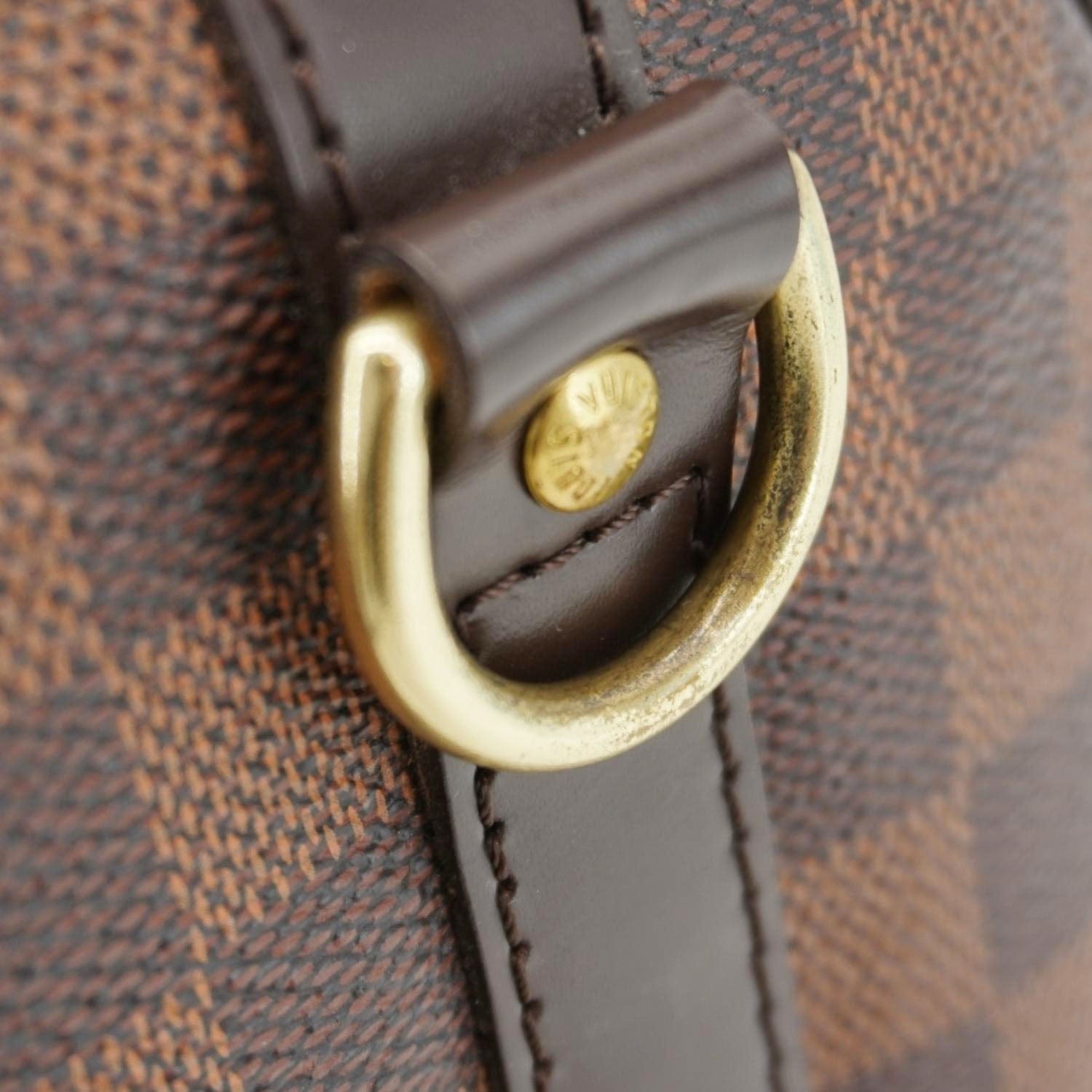 LOUIS VUITTON Speedy 30 Bandouliere Damier Ebene Shoulder Bag Brown