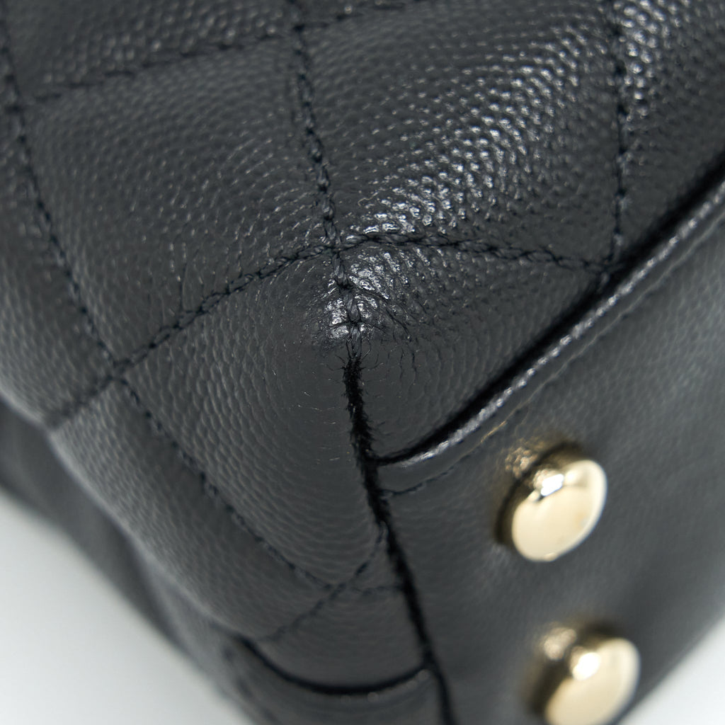 Chanel Mini Coco Handle 20cm Caviar Black L