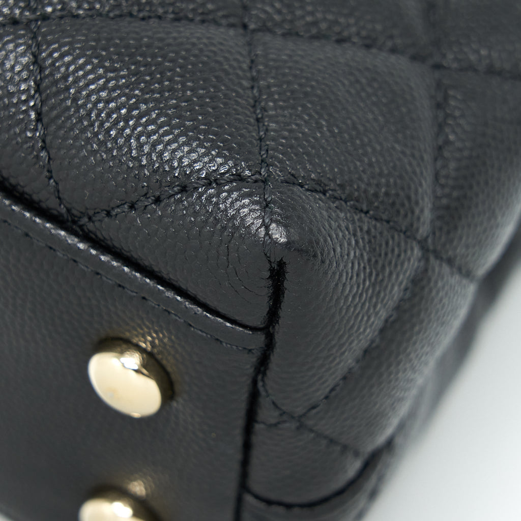 Chanel Mini Coco Handle 20cm Caviar Black L