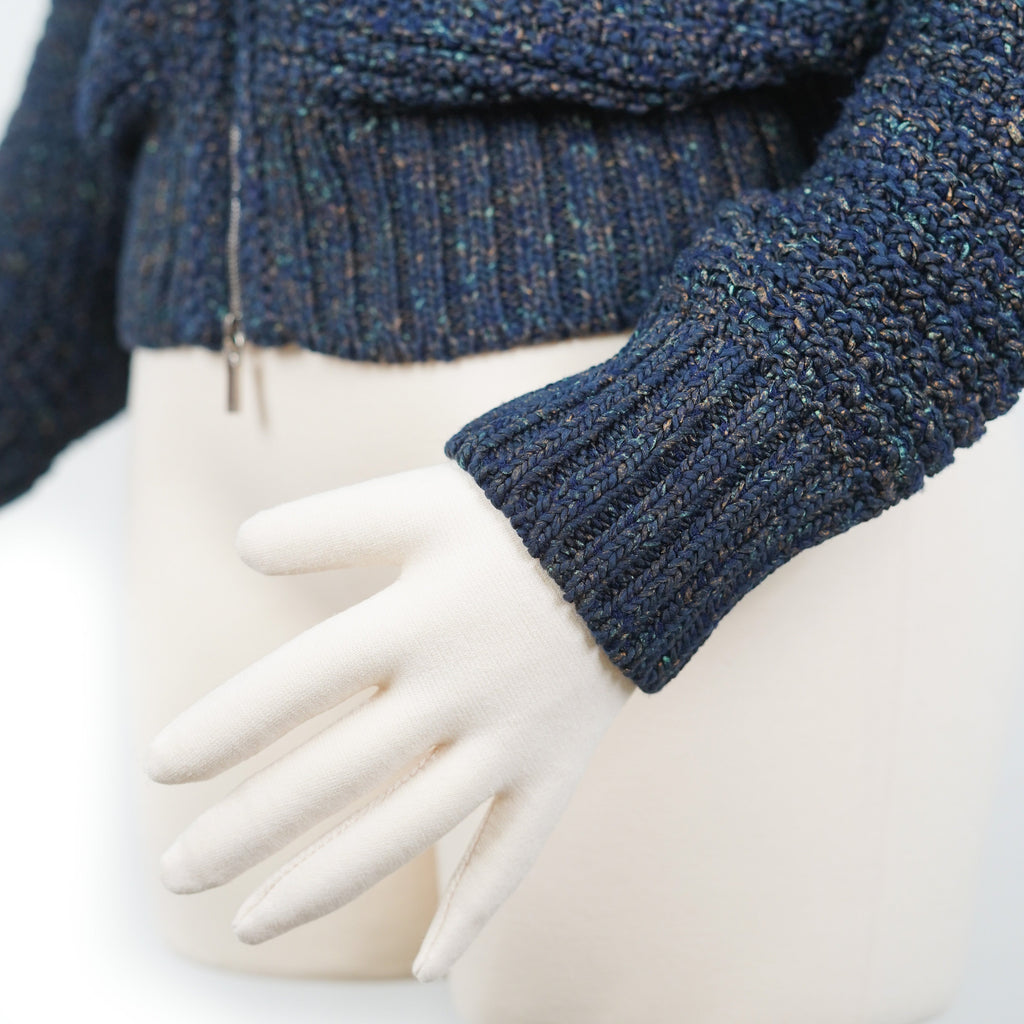 Chanel Navy Knit Cardigan - Size 36