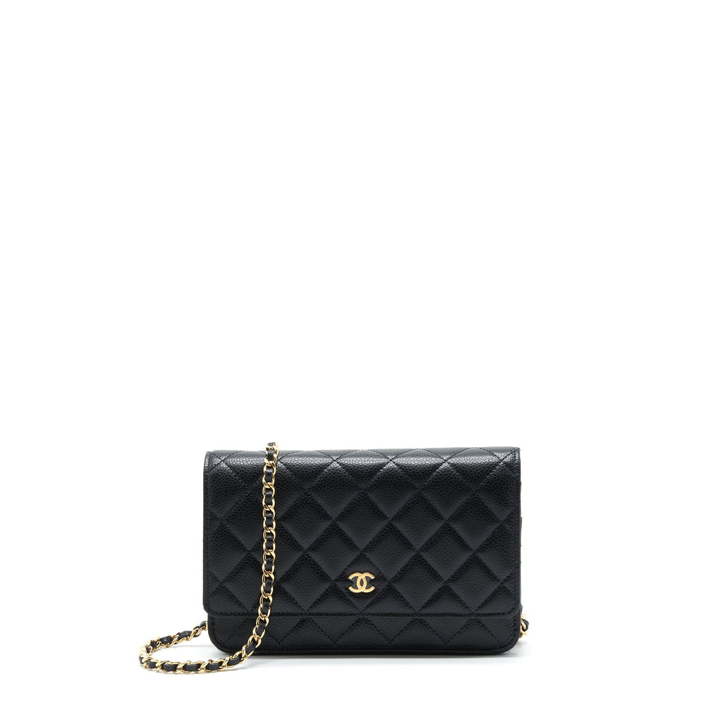 Chanel Classic Wallet On Chain Caviar Black L