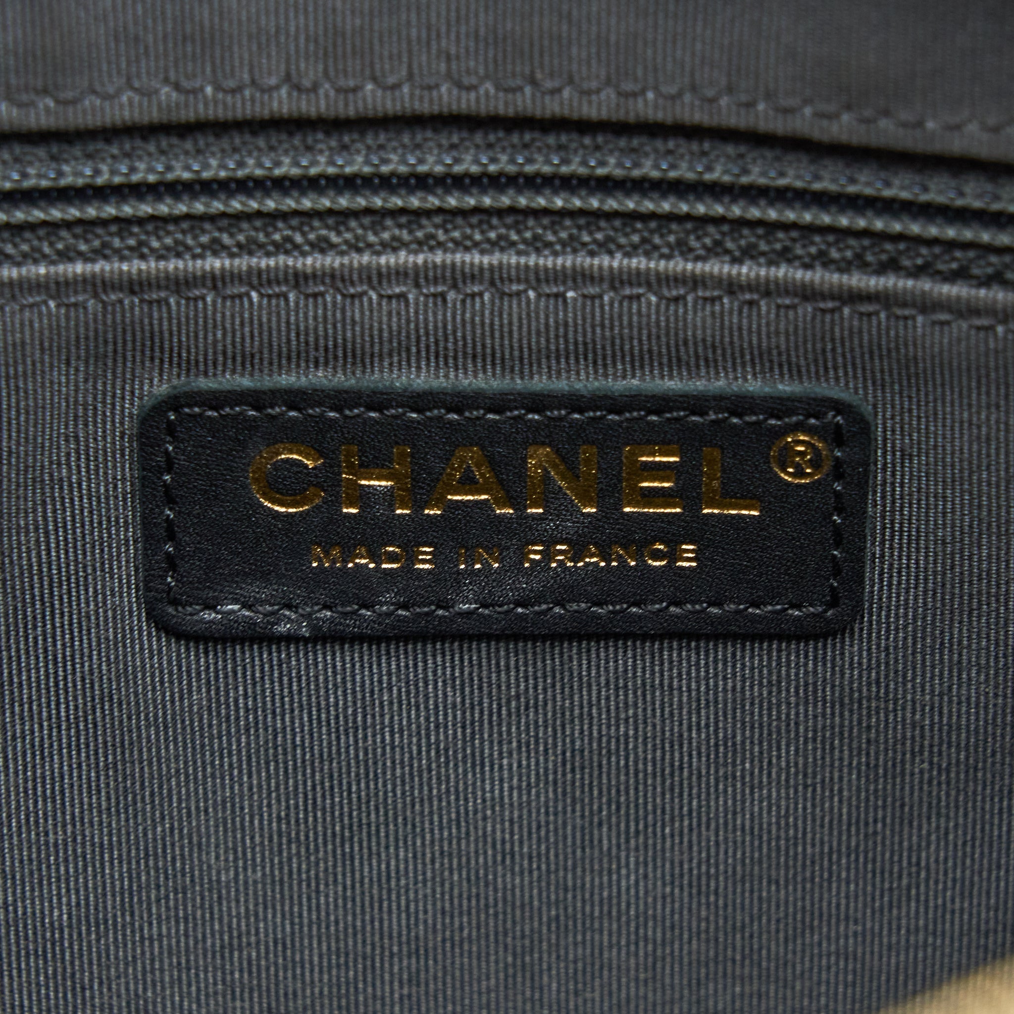 Chanel Large Camera Bag Grained Calfskin Dark Grey L