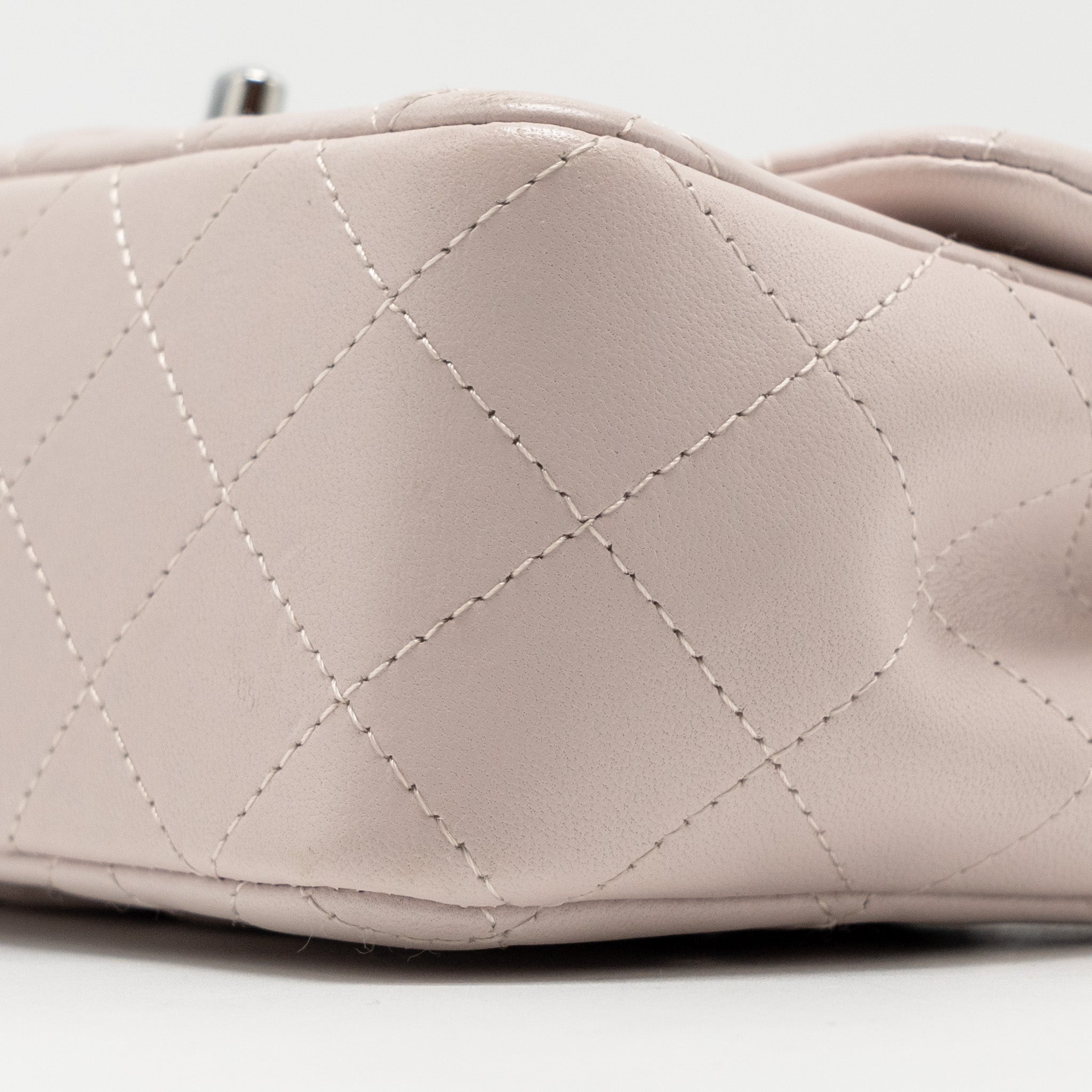 Chanel Mini Rectangular Flap Bag Lambskin Light Pink  (Microchip)
