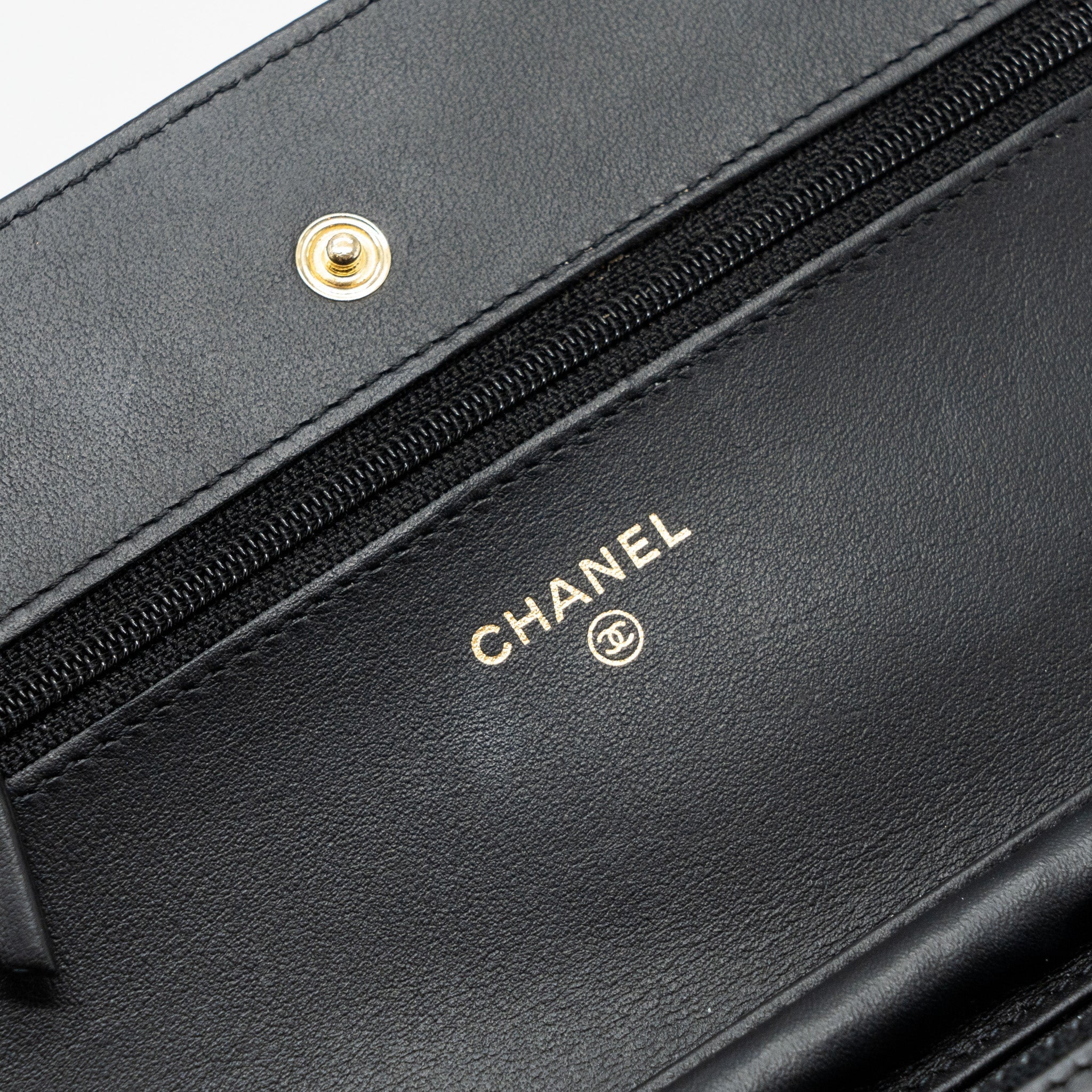 Chanel 2.55 Reissue Lucky Charms Wallet On Chain Aged Calfskin Black
