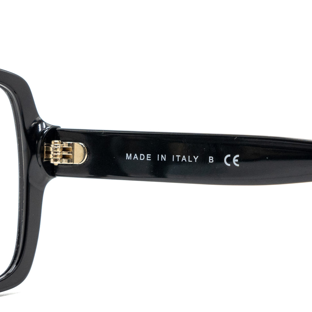 Chanel square glasses frame with chanel letter black
