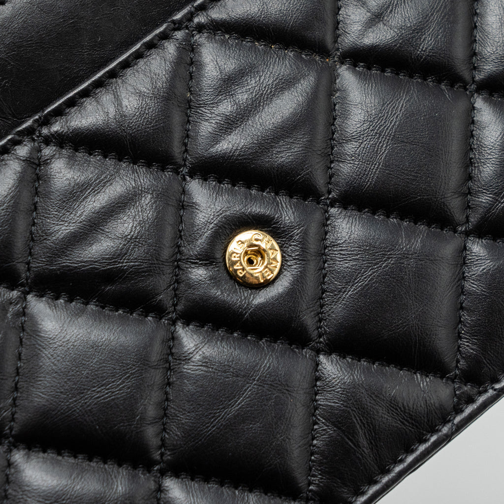 Chanel 2.55 Reissue Lucky Charms Wallet On Chain Aged Calfskin Black